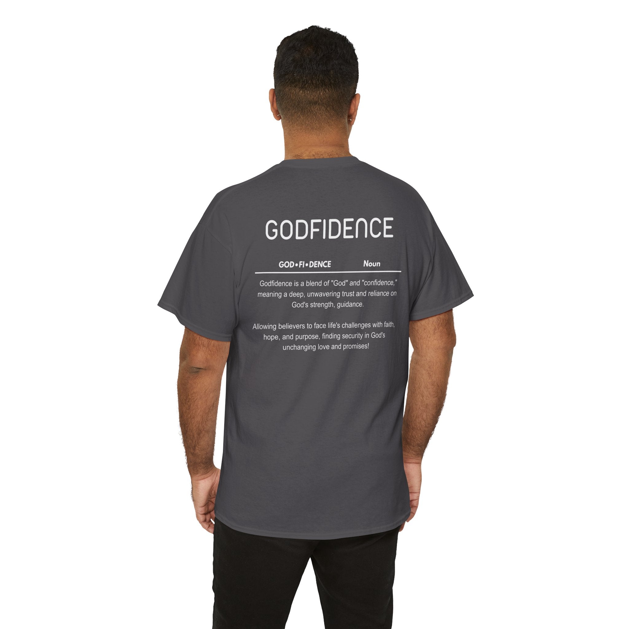 Godfidence definition tee | Christian faith shirt, faith-based typography