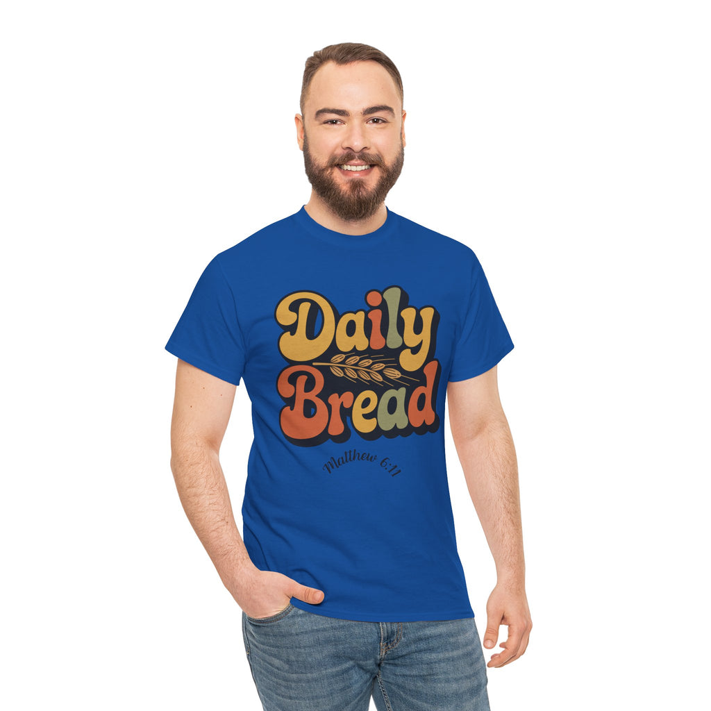 Daily Bread Shirt, Matthew 6:11, Retro Christian Shirt, Vintage Faith Shirt, Lord's Prayer Shirt, Christian Gift, Scripture Shirt