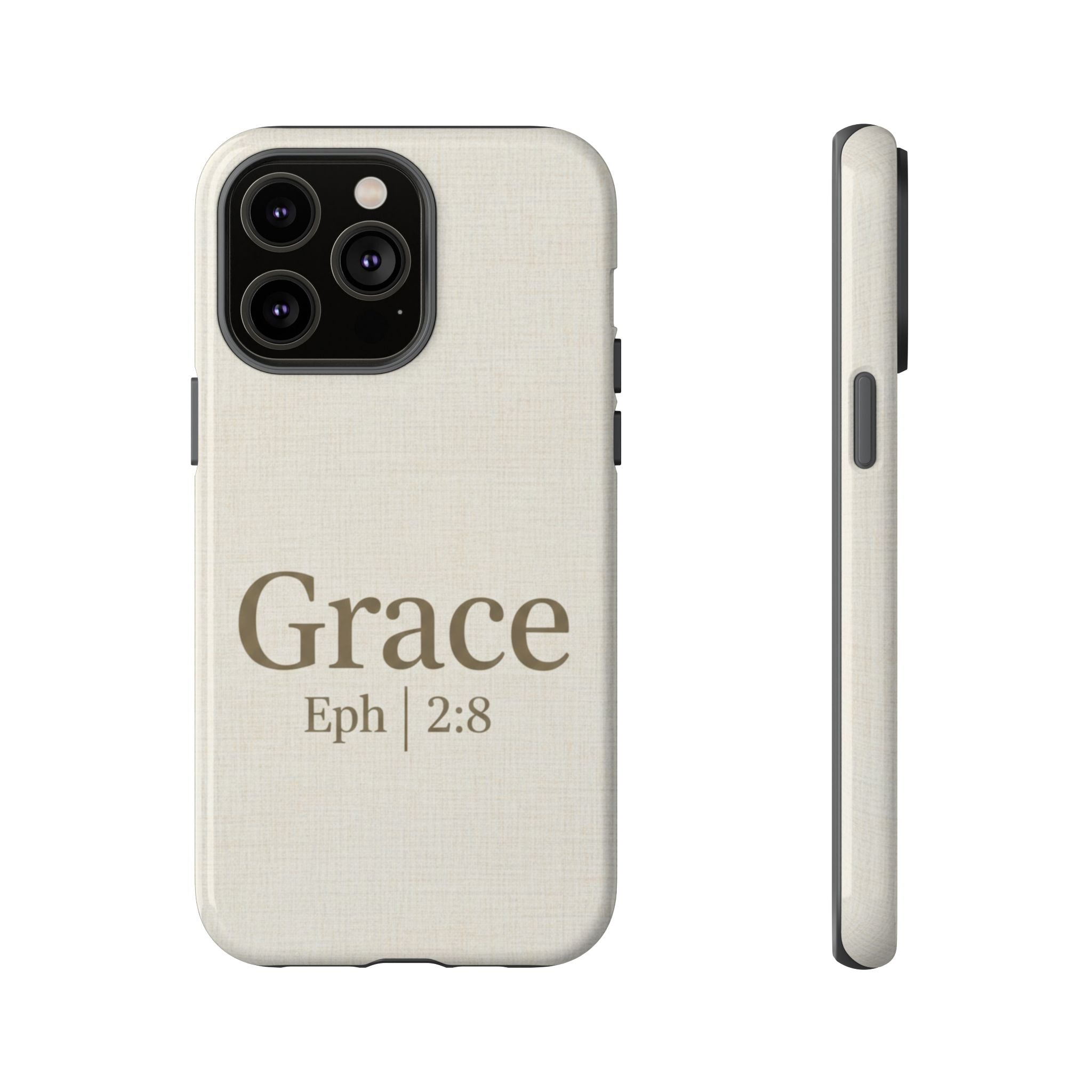 Grace (Ephesians 2:8) Phone Case — Minimalist Christian Inspirational Tough Case