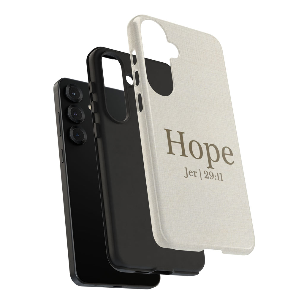 Hope (Jeremiah 29:11) Phone Case — Minimalist Christian Inspirational Cover