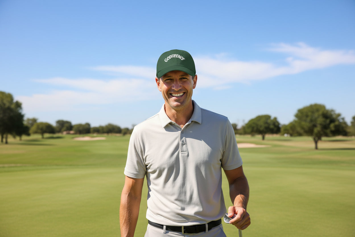 Dad Cap — Dark Colors "Godfidence" Embroidered Hat