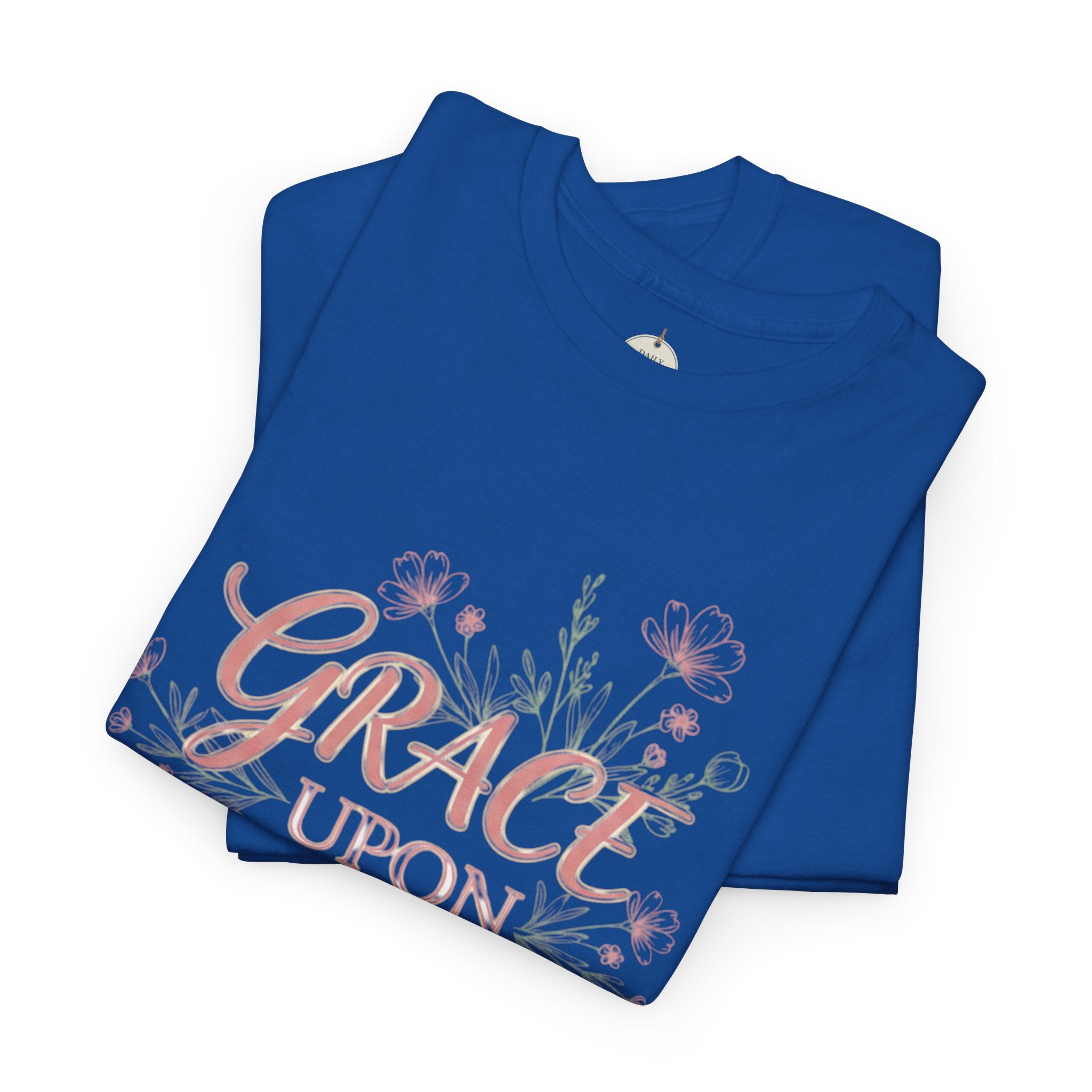 Grace Upon Grace Tee — John 1:16 Floral Christian T-Shirt