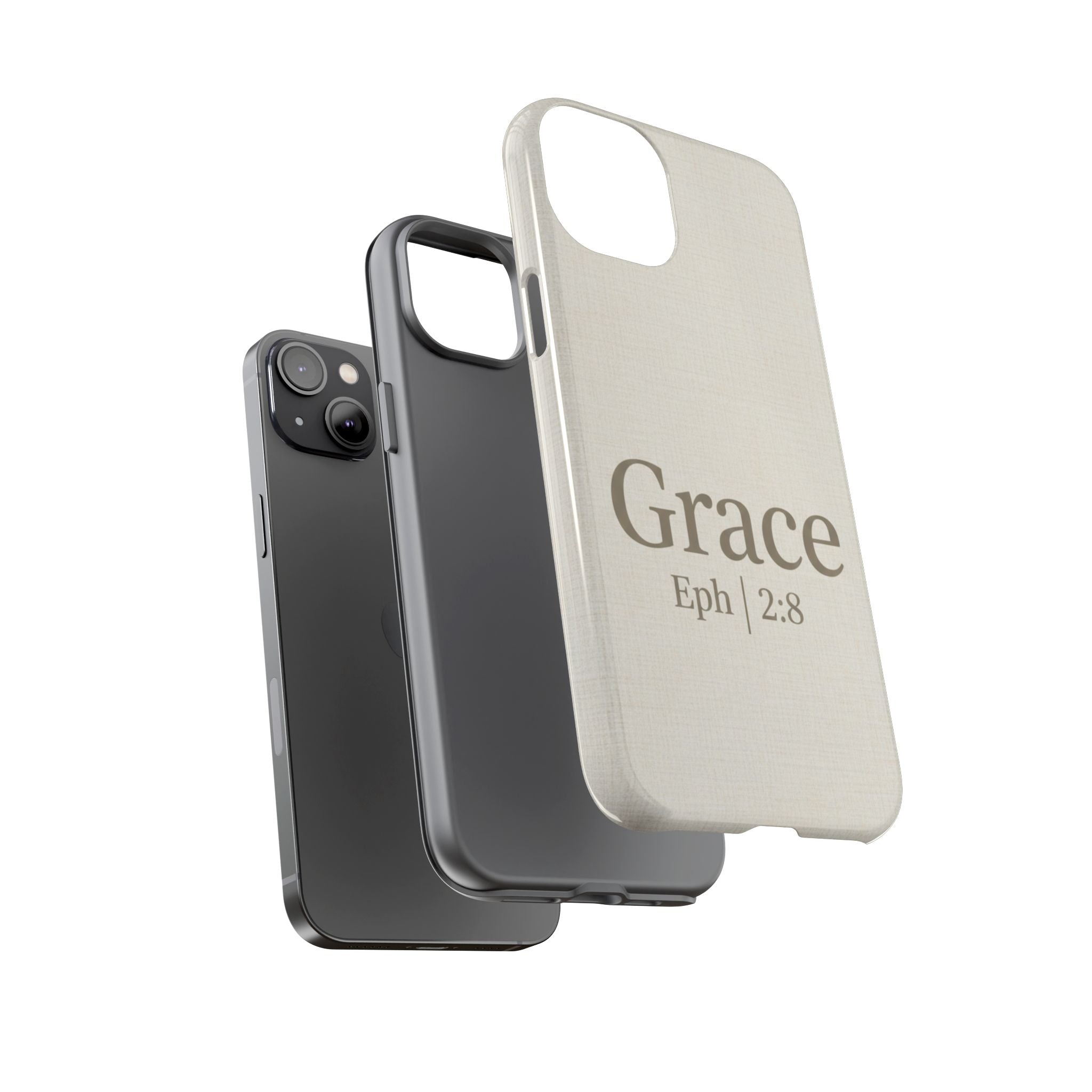 Grace (Ephesians 2:8) Phone Case — Minimalist Christian Inspirational Tough Case