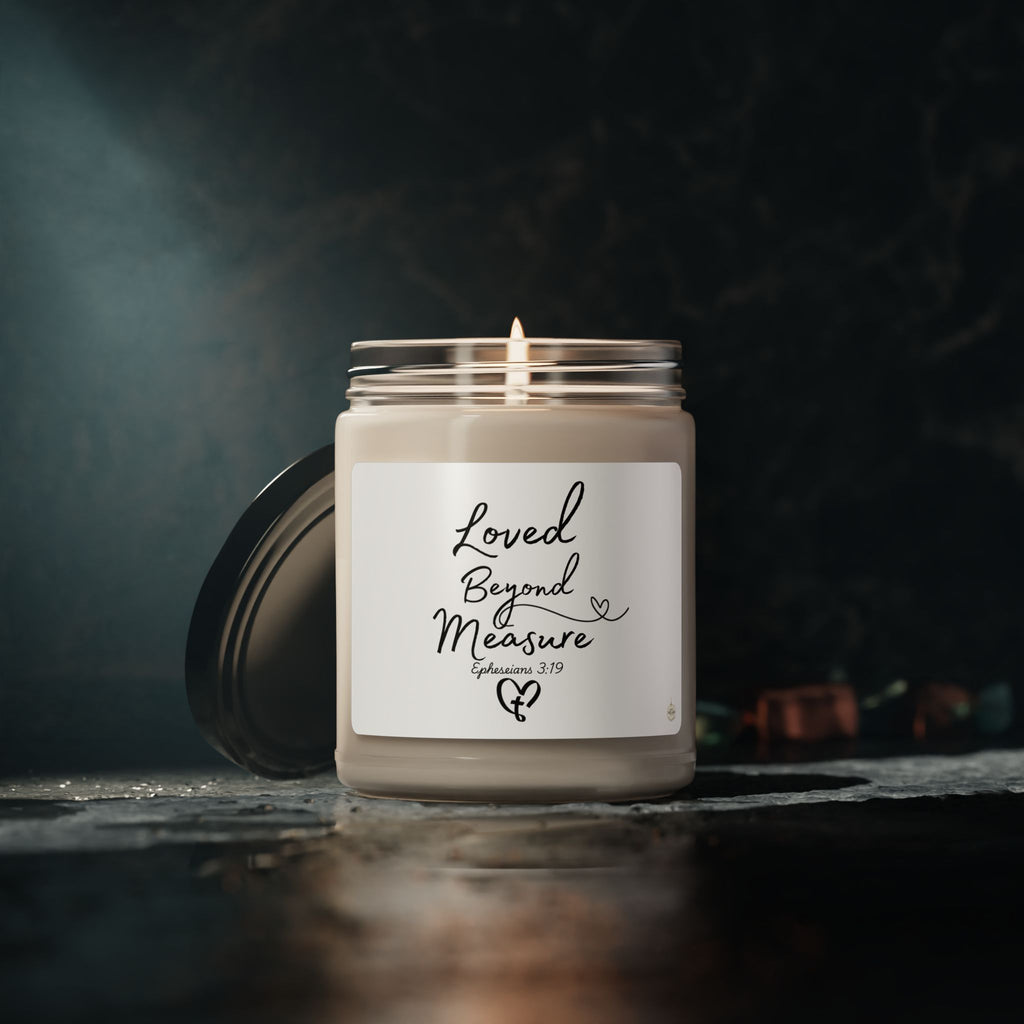 Loved Beyond Measure Candle | Soy Jar Candle with Scripture Label
