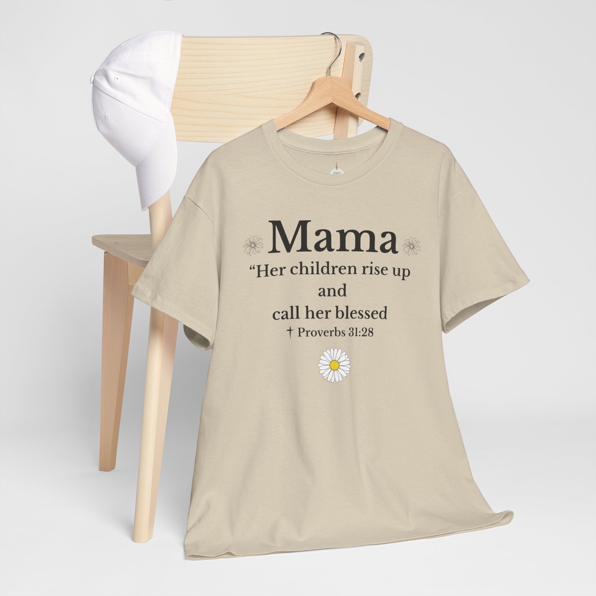 Mama Proverbs 31:28 T‑Shirt — 'Her children rise up and call her blessed' Floral Mom Tee - Mother's Day Gift