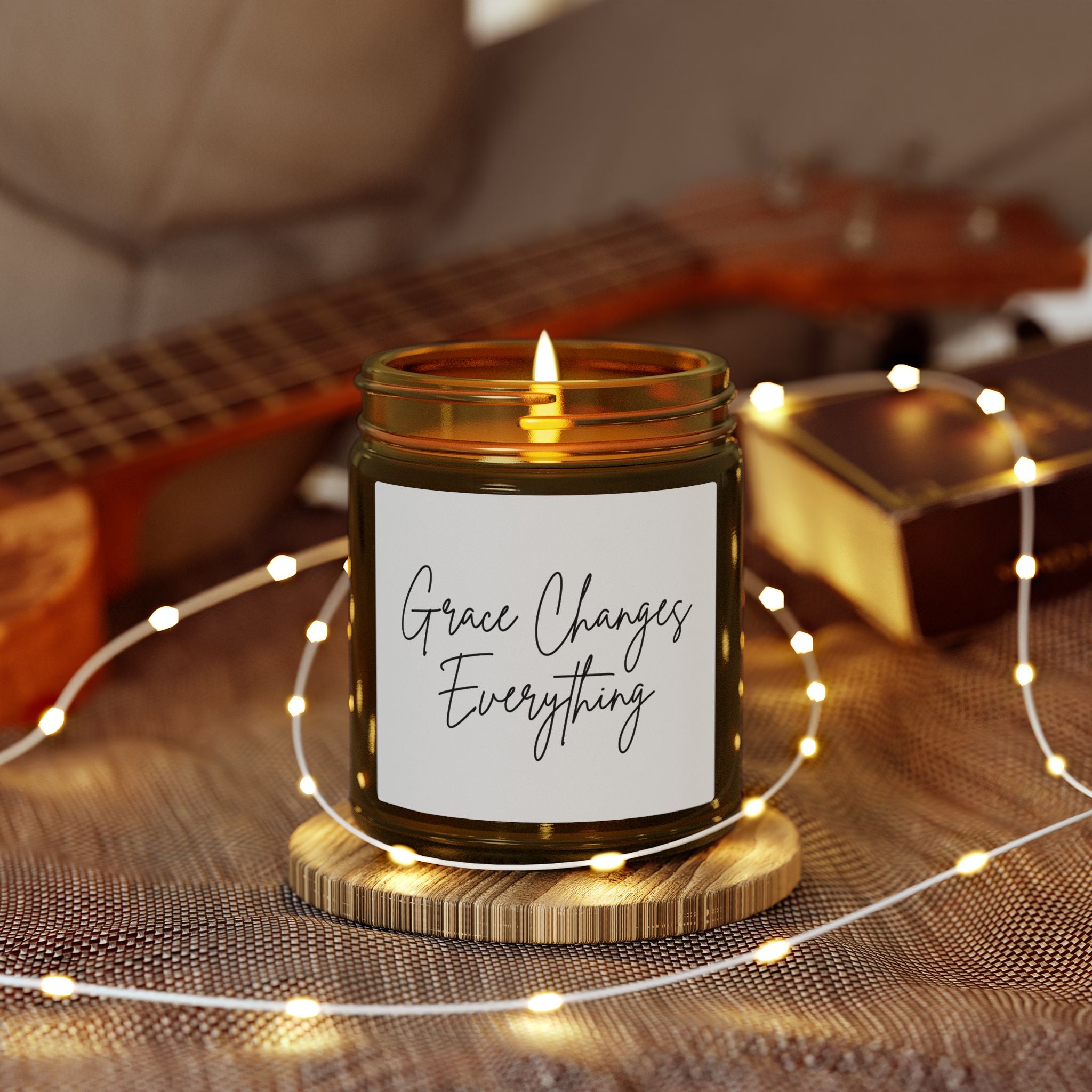 Scented Candle — "Grace Changes Everything" Faith Inspired (4oz & 9oz)