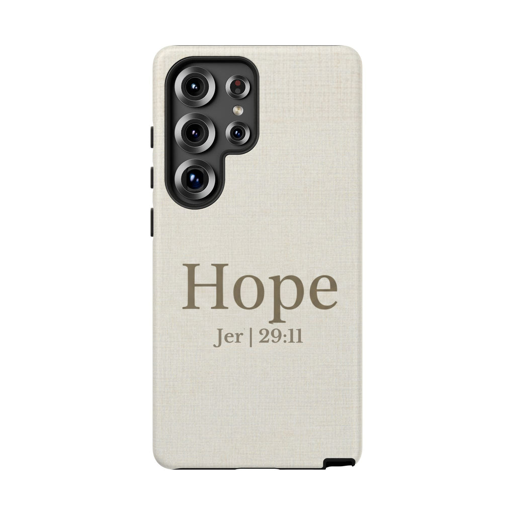 Hope (Jeremiah 29:11) Phone Case — Minimalist Christian Inspirational Cover