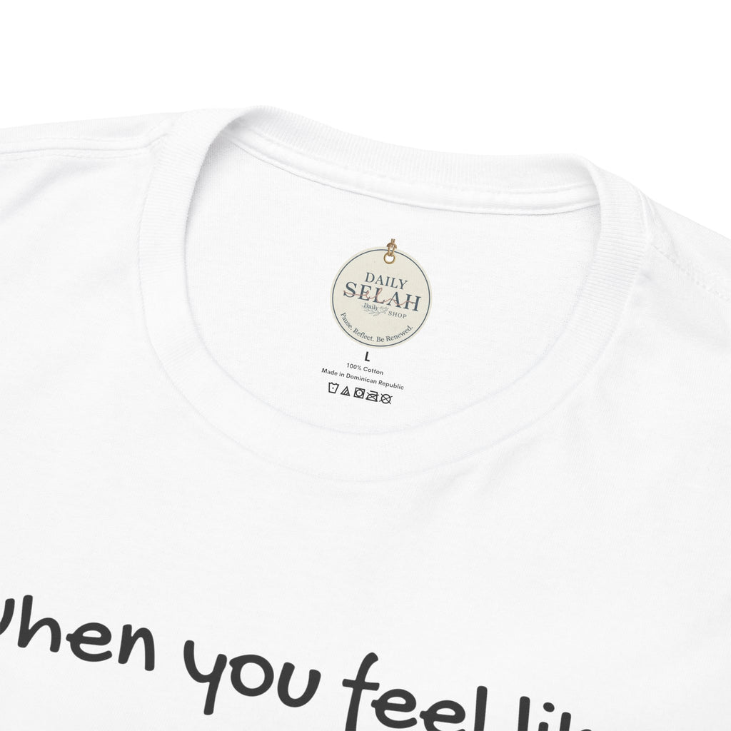 Faith Lifeguard T-Shirt — "When you feel like you're drowning, remember your lifeguard walks on water." (Matthew 14:25-27)