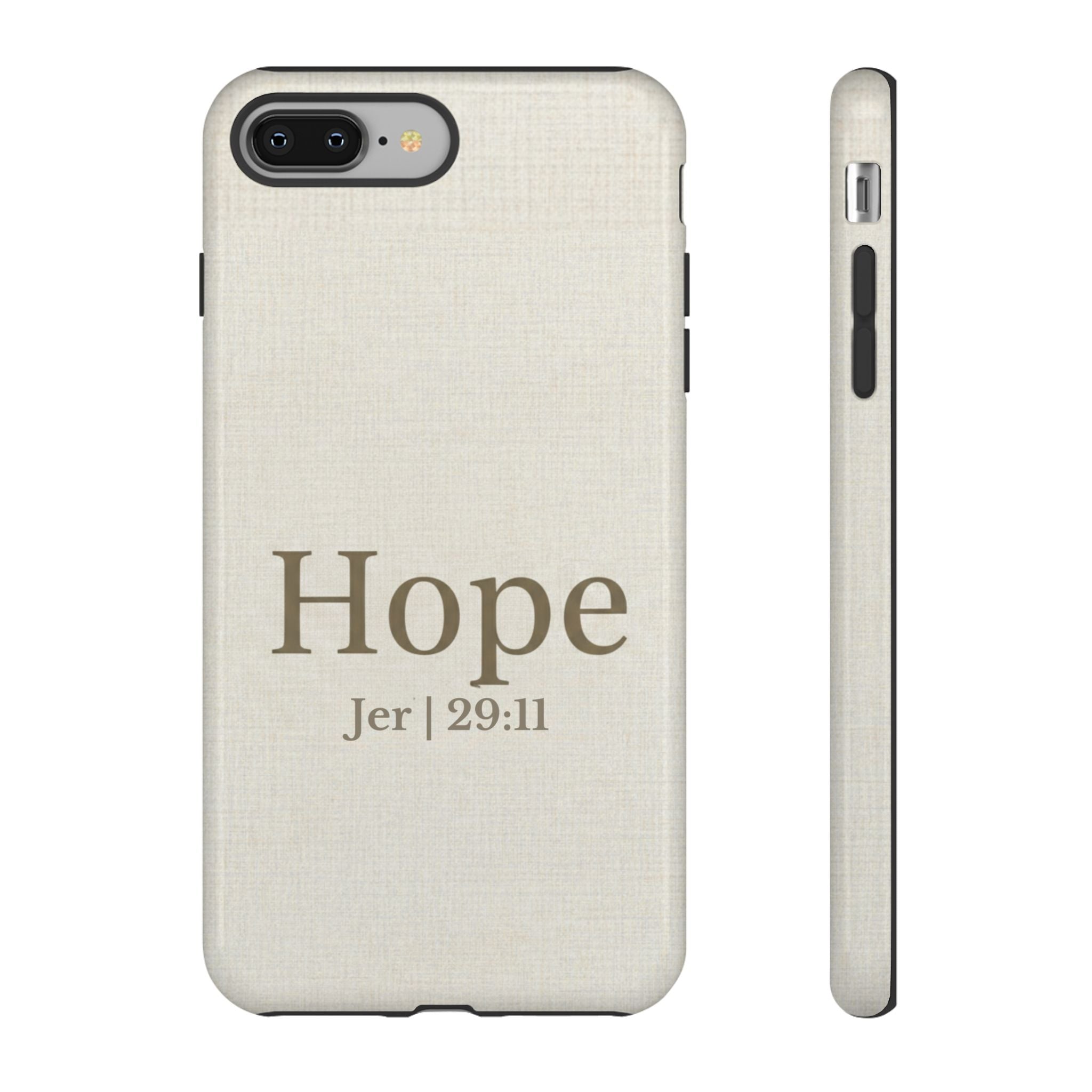 Hope (Jeremiah 29:11) Phone Case — Minimalist Christian Inspirational Cover