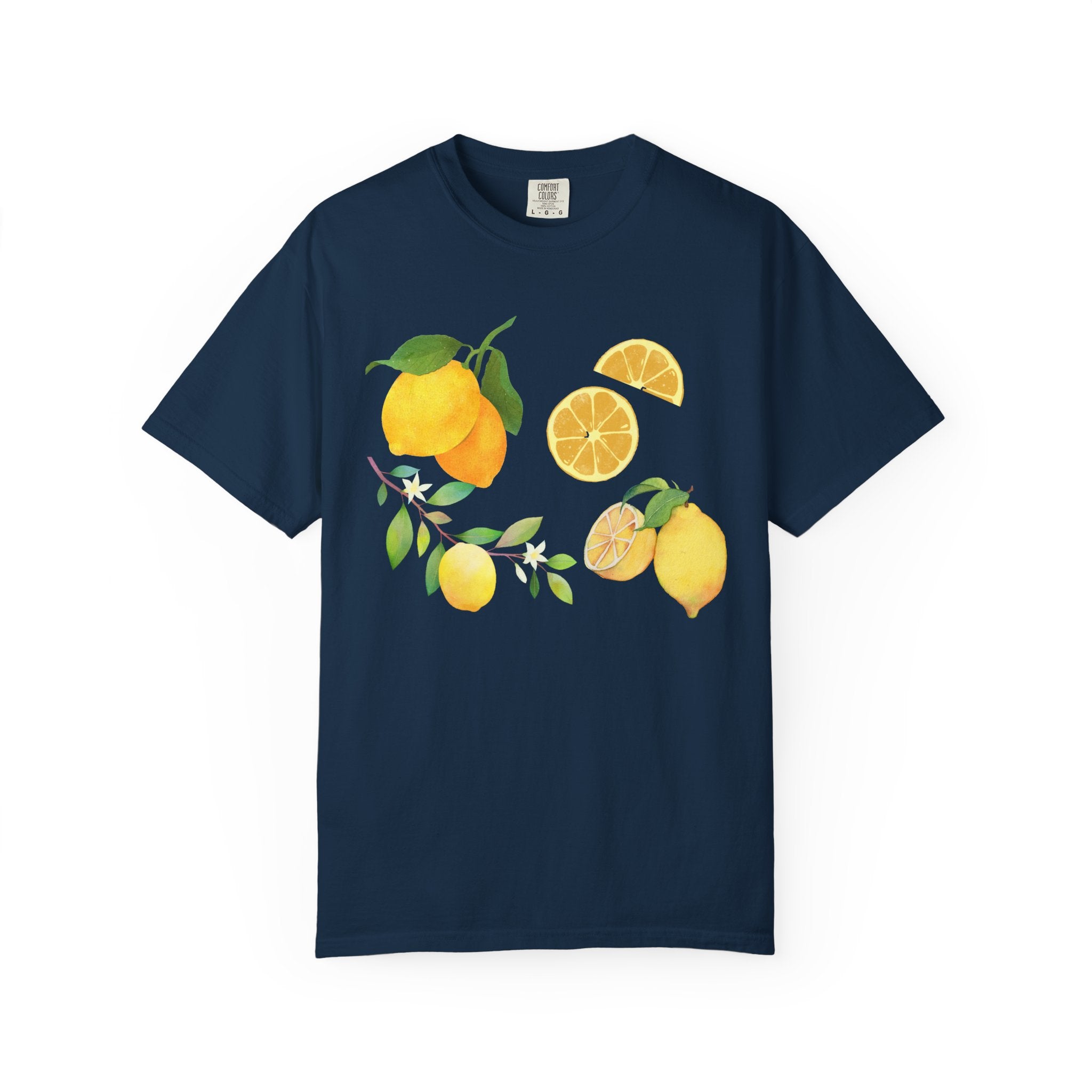 Lemon Branch Floral Comfort Colors T-Shirt