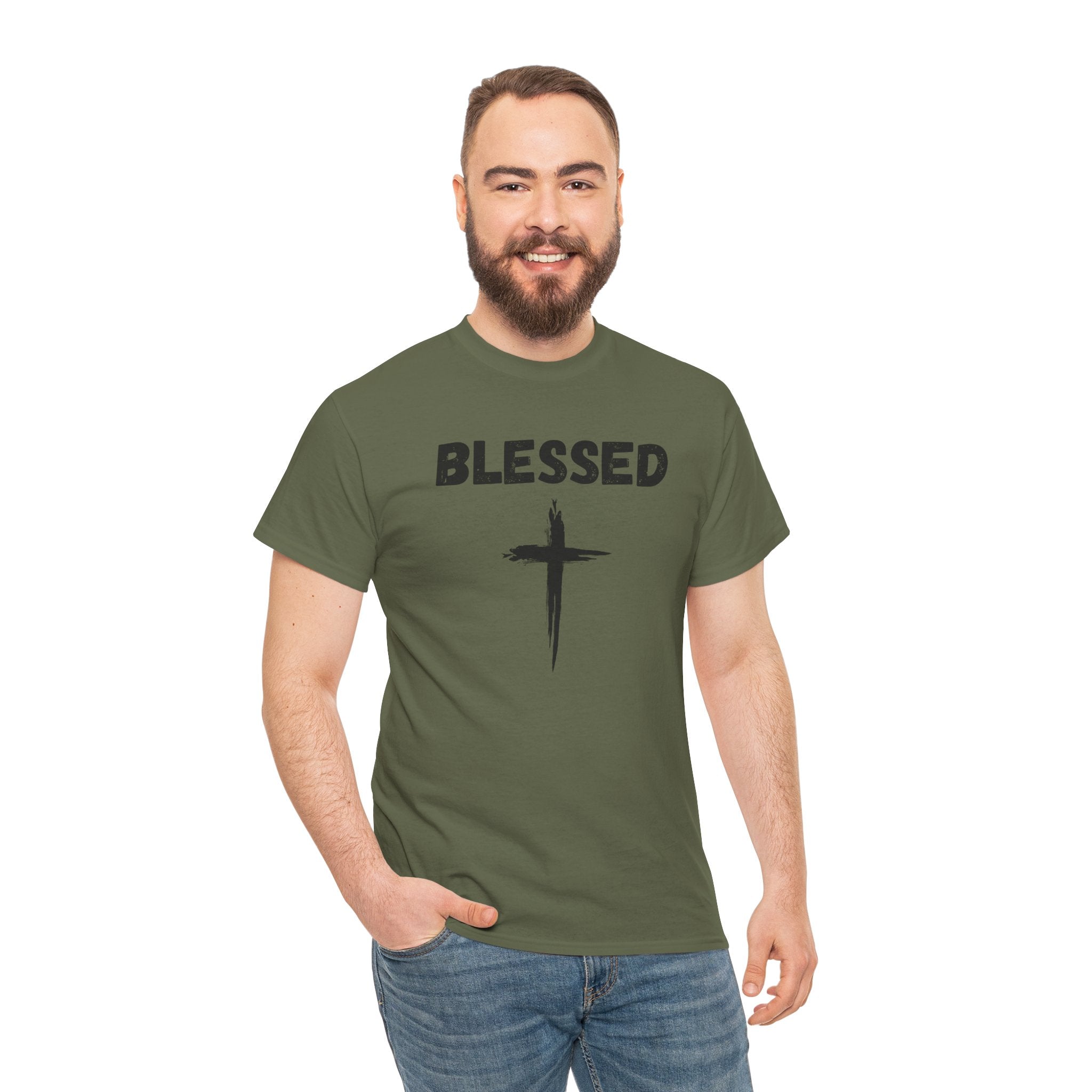 Blessed Cross T-Shirt — Christian Faith Tee