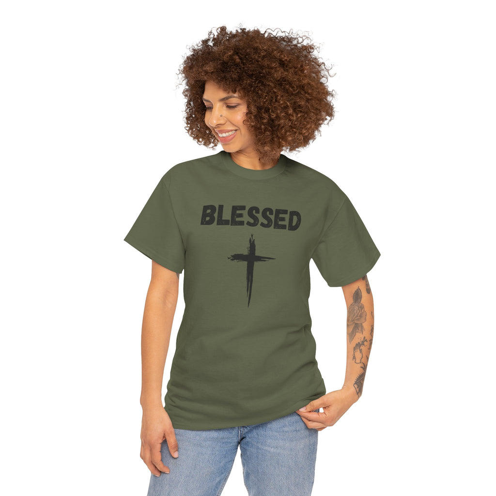 Blessed Cross T-Shirt — Christian Faith Tee