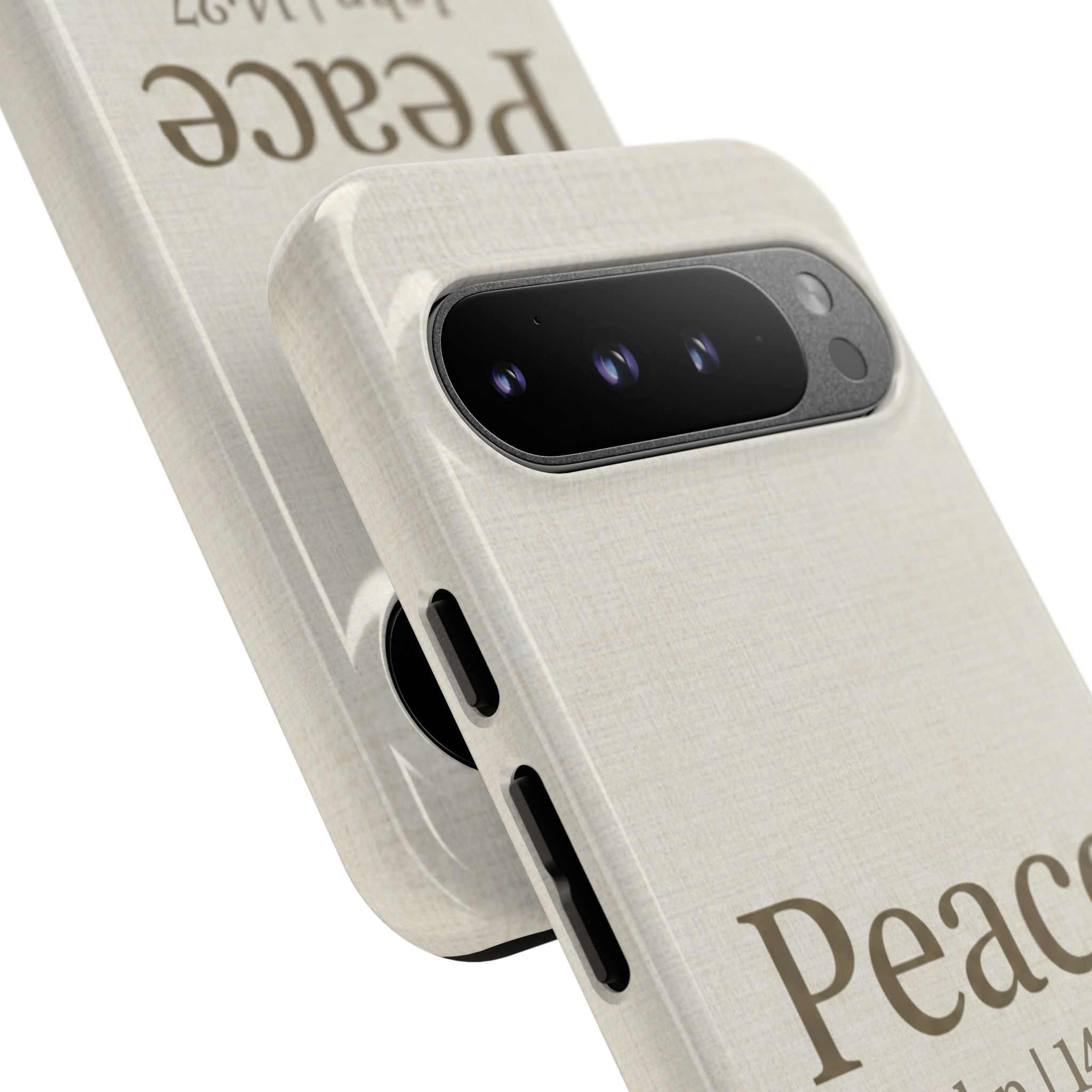 Peace (John 14:27) Phone Case — Minimalist Christian Scripture iPhone & Android Cover