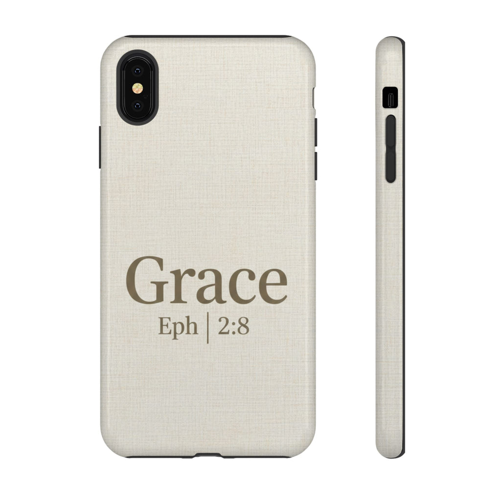 Grace (Ephesians 2:8) Phone Case — Minimalist Christian Inspirational Tough Case