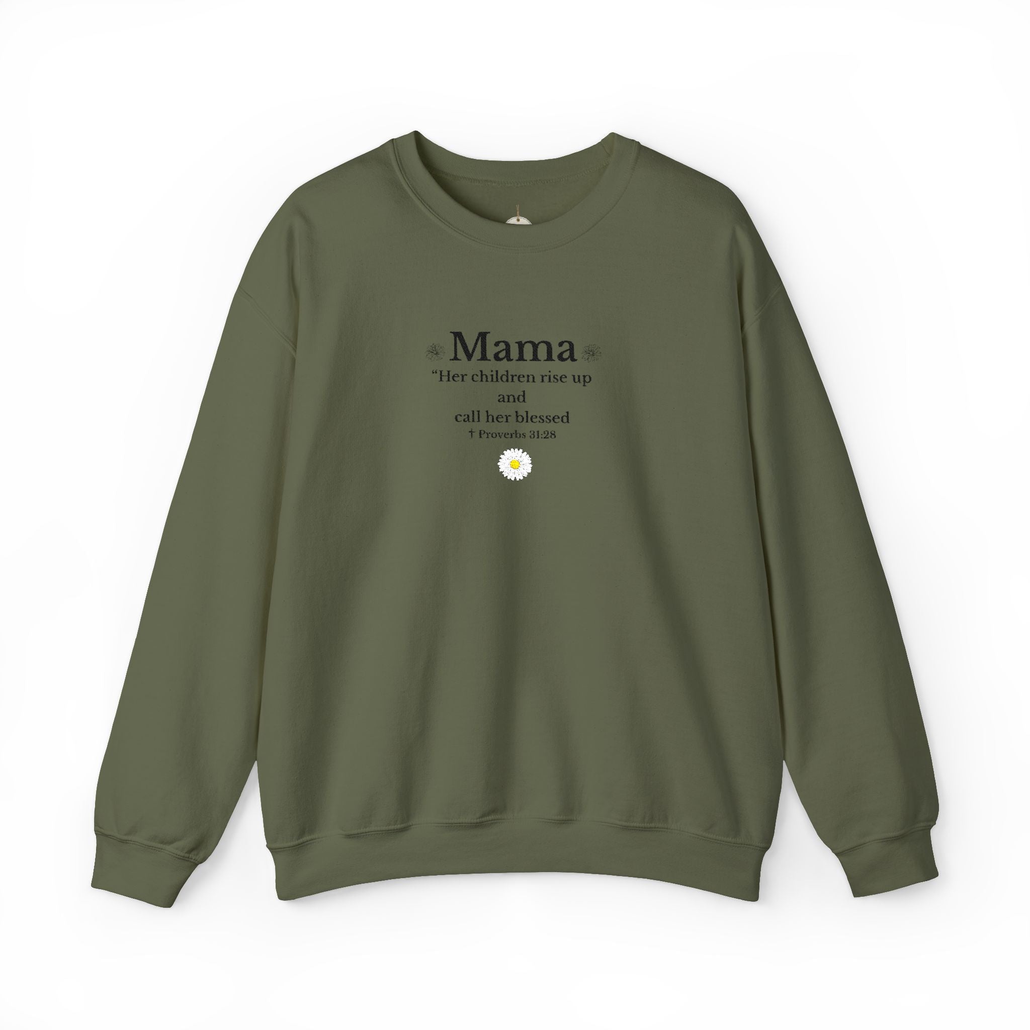 Mama Sunshine Crewneck Sweatshirt — "Mama the sunshine in my soul" Cozy Mom Gift - Embroidered