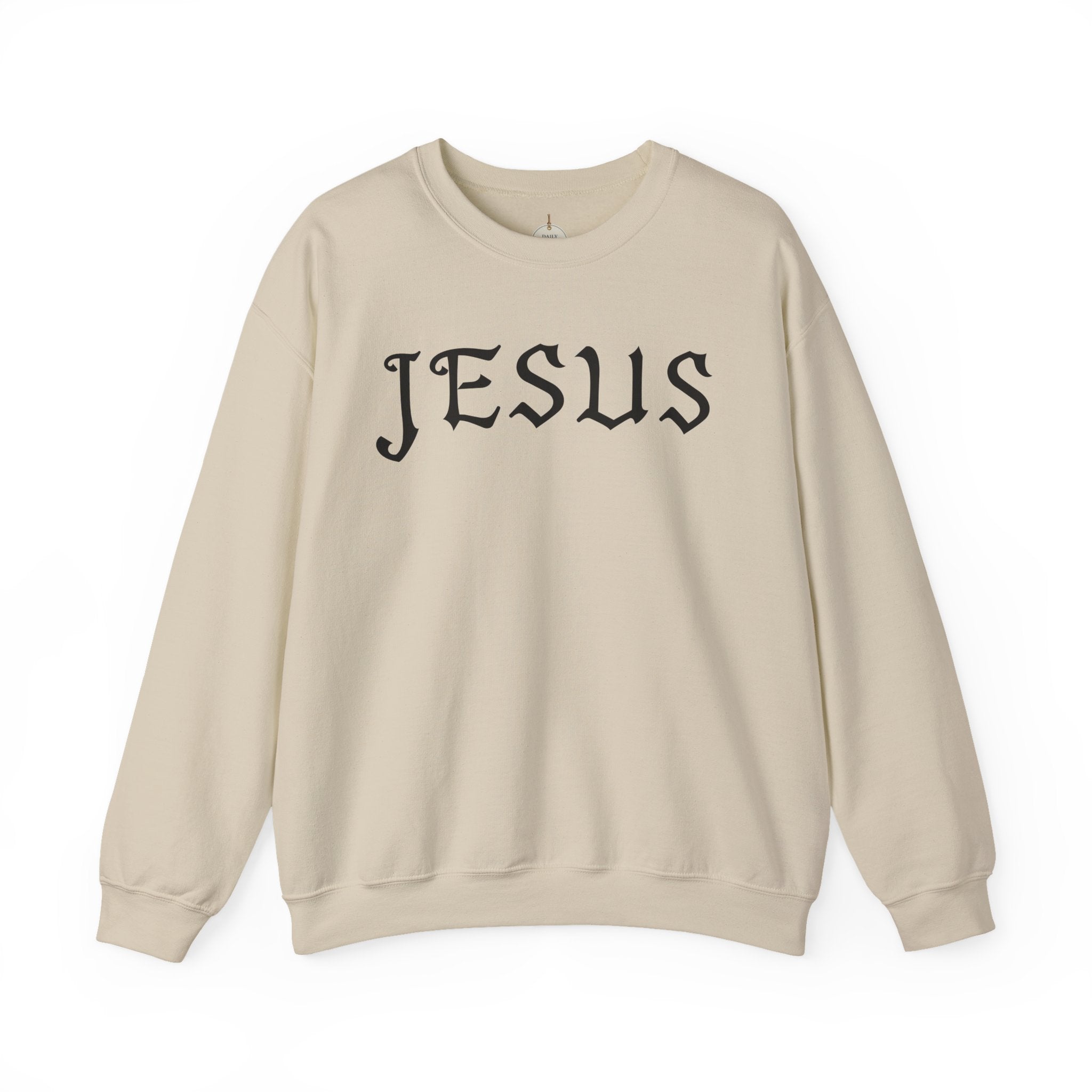 Jesus Crewneck Sweatshirt — Minimal Christian Faith Pullover