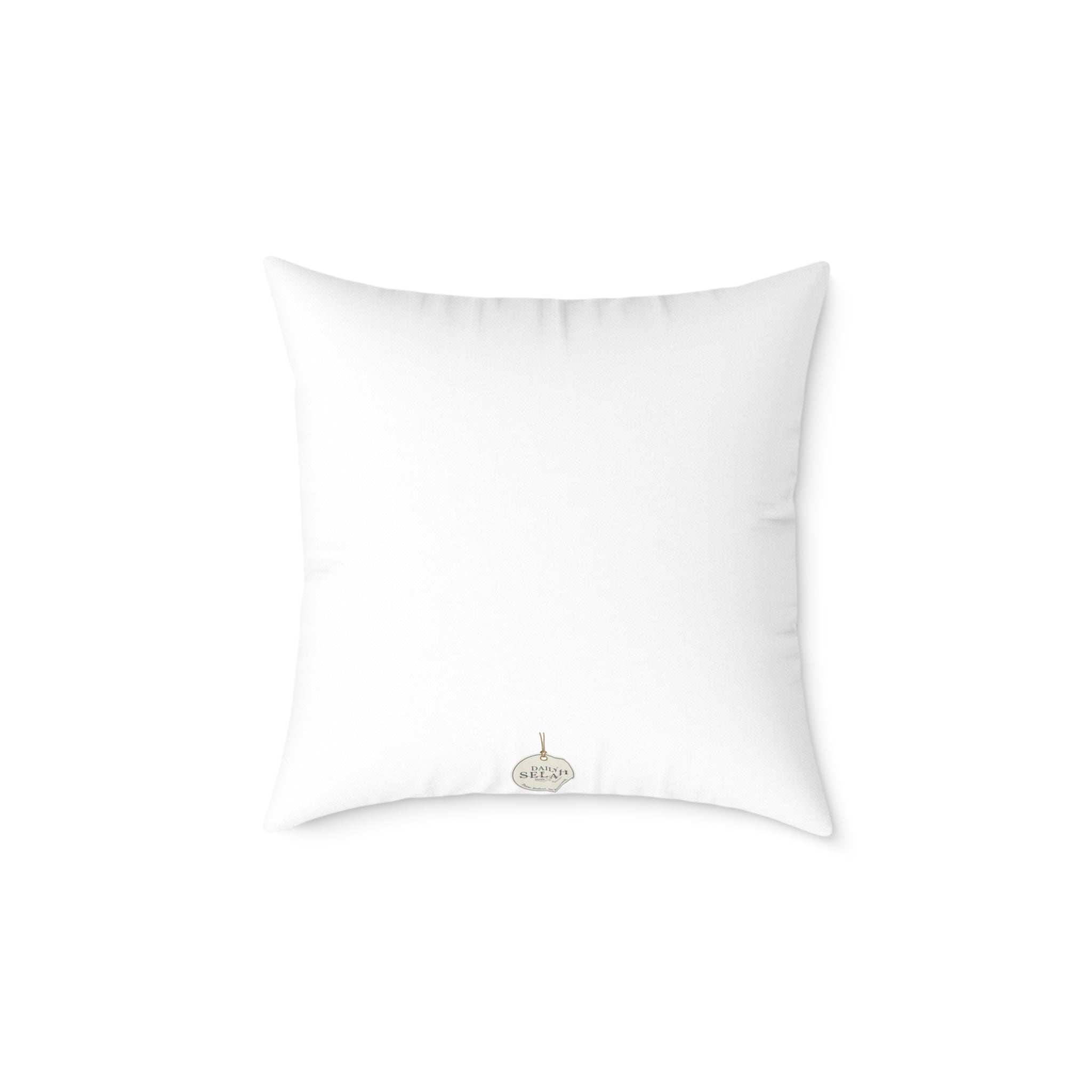 Abide Decorative Pillow — Minimalist Faith Inspired Canvas Throw Pillow with Typographic Text