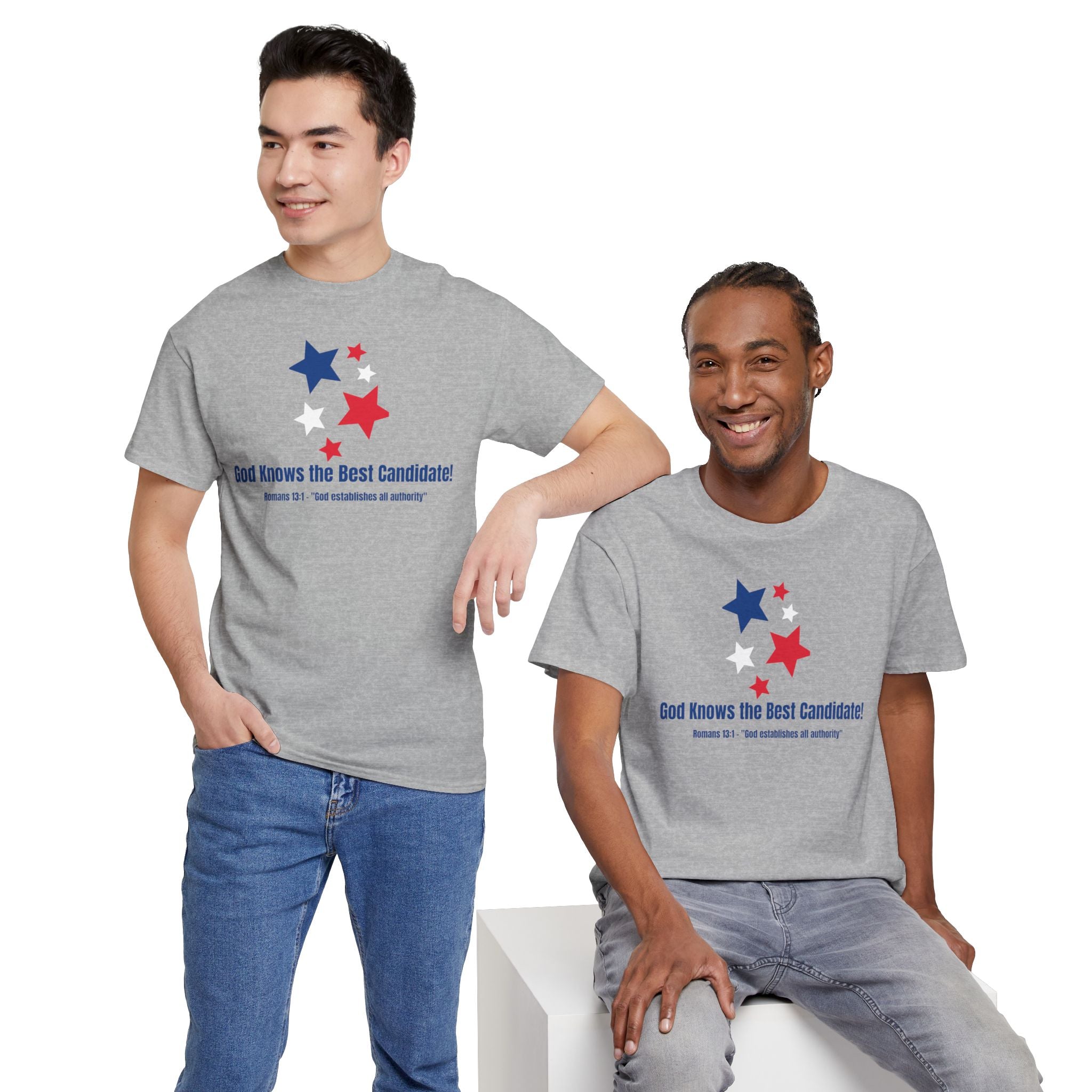 God Knows the Best Candidate Tee — Patriotic Christian Election T-Shirt