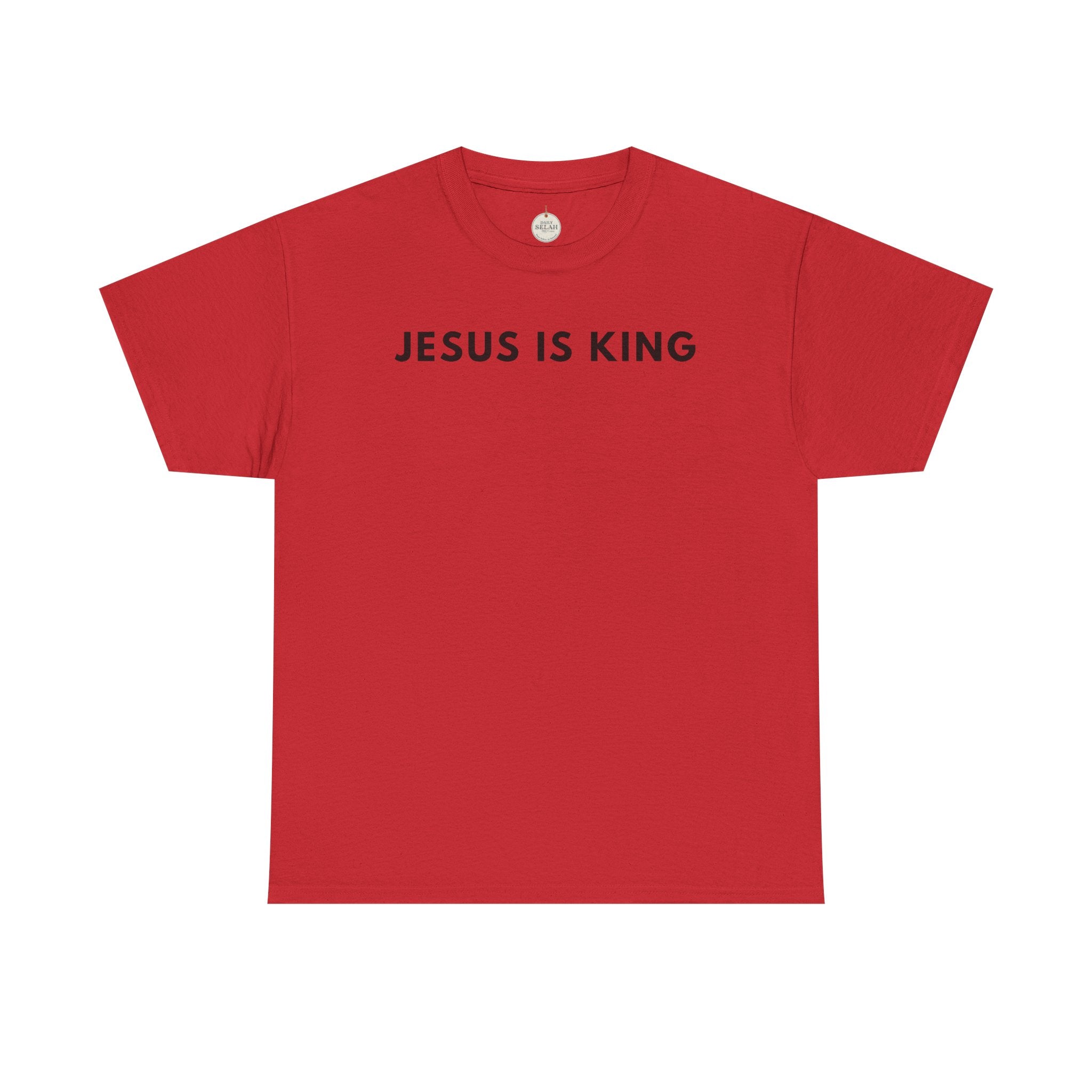 Jesus Is King Tee - Christian Faith White Cotton T-Shirt