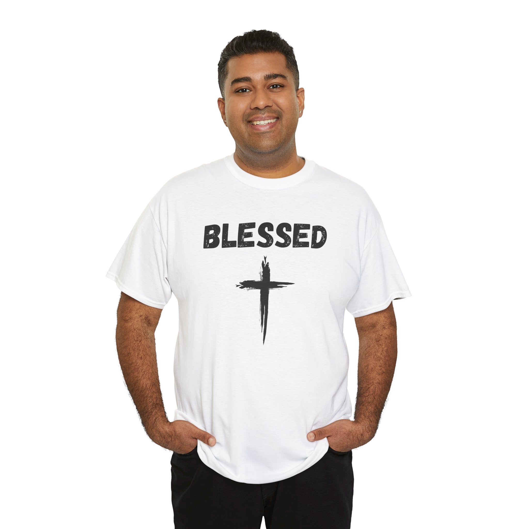 Blessed Cross T-Shirt — Christian Faith Tee