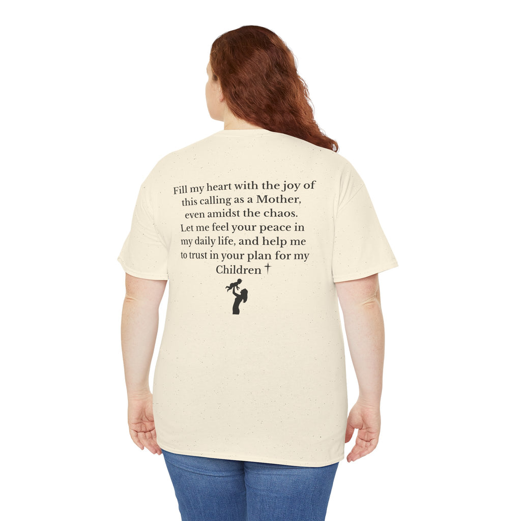 Mama Prayer T-Shirt — Front and Back Design Inspirational Christian Mom Tee with Back Prayer Quote - Mother's Day Gift
