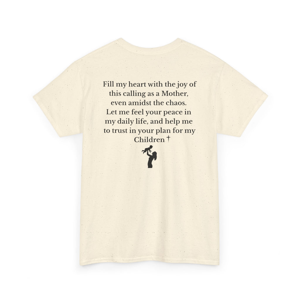 Mama Prayer T-Shirt — Front and Back Design Inspirational Christian Mom Tee with Back Prayer Quote - Mother's Day Gift