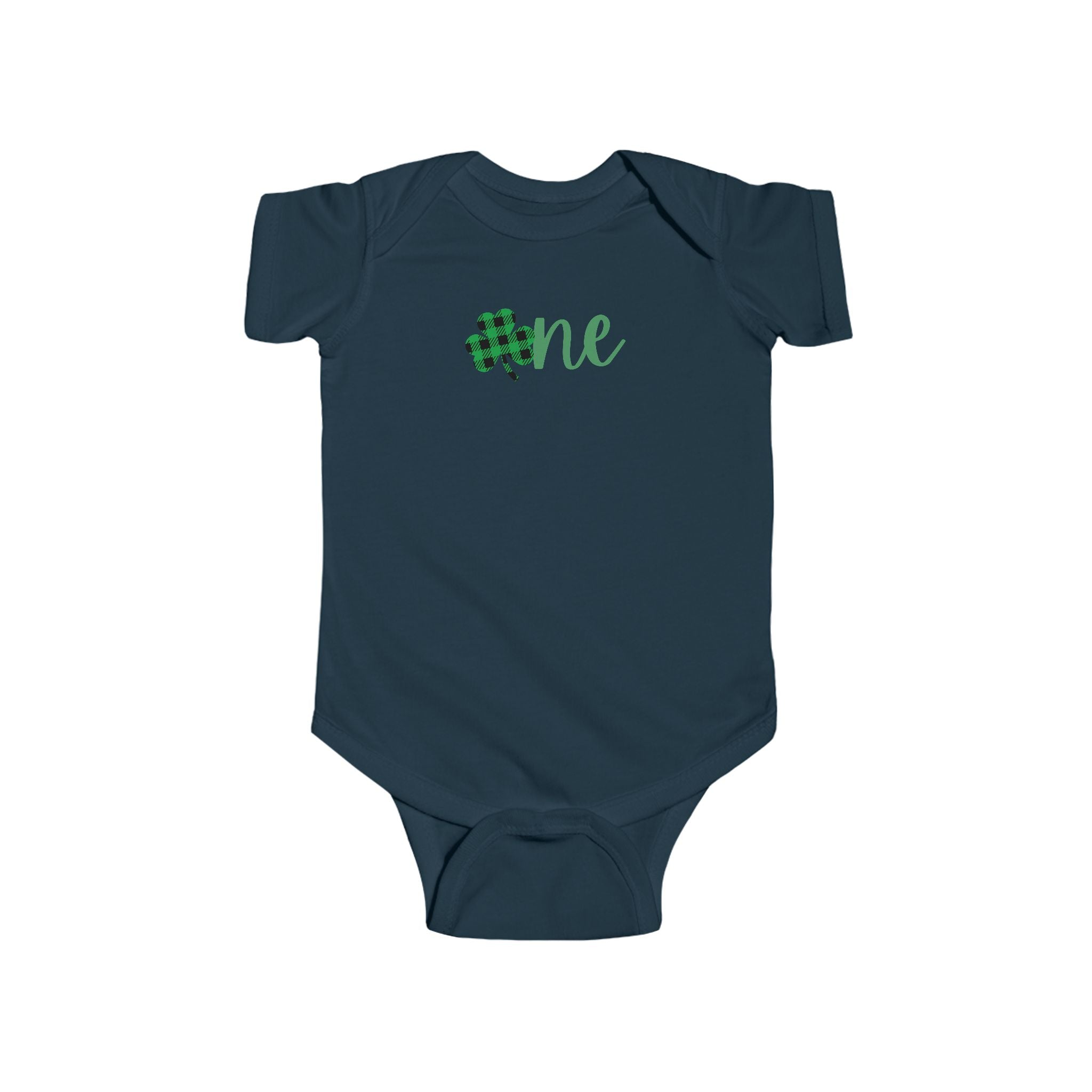 St. Patrick's Day Baby Bodysuit – "One" Shamrock First Birthday Outfit