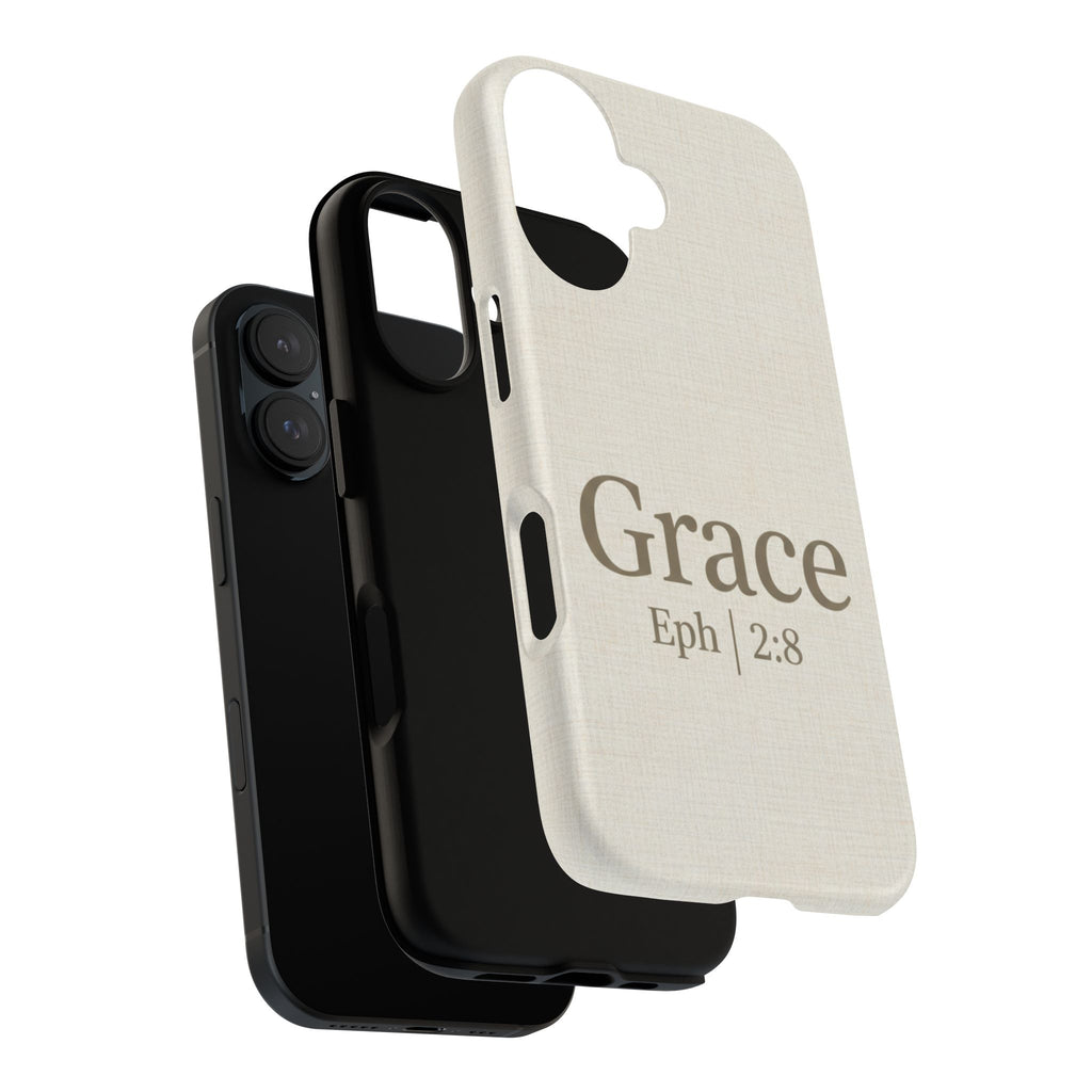 Grace (Ephesians 2:8) Phone Case — Minimalist Christian Inspirational Tough Case