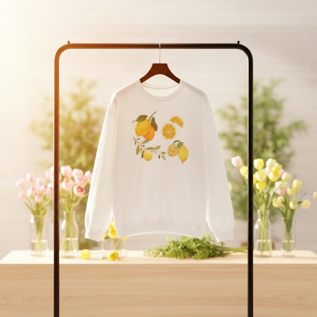 Lemon Botanical Crewneck Sweatshirt