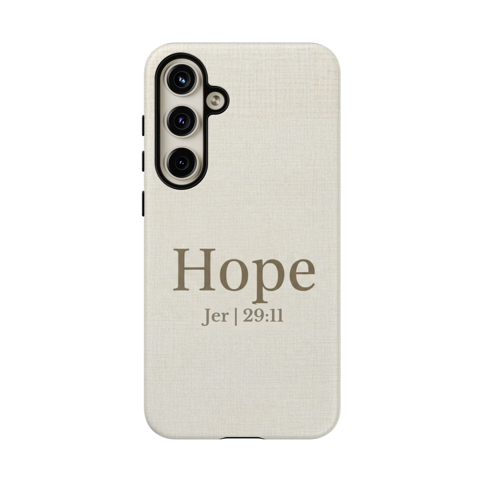Hope (Jeremiah 29:11) Phone Case — Minimalist Christian Inspirational Cover
