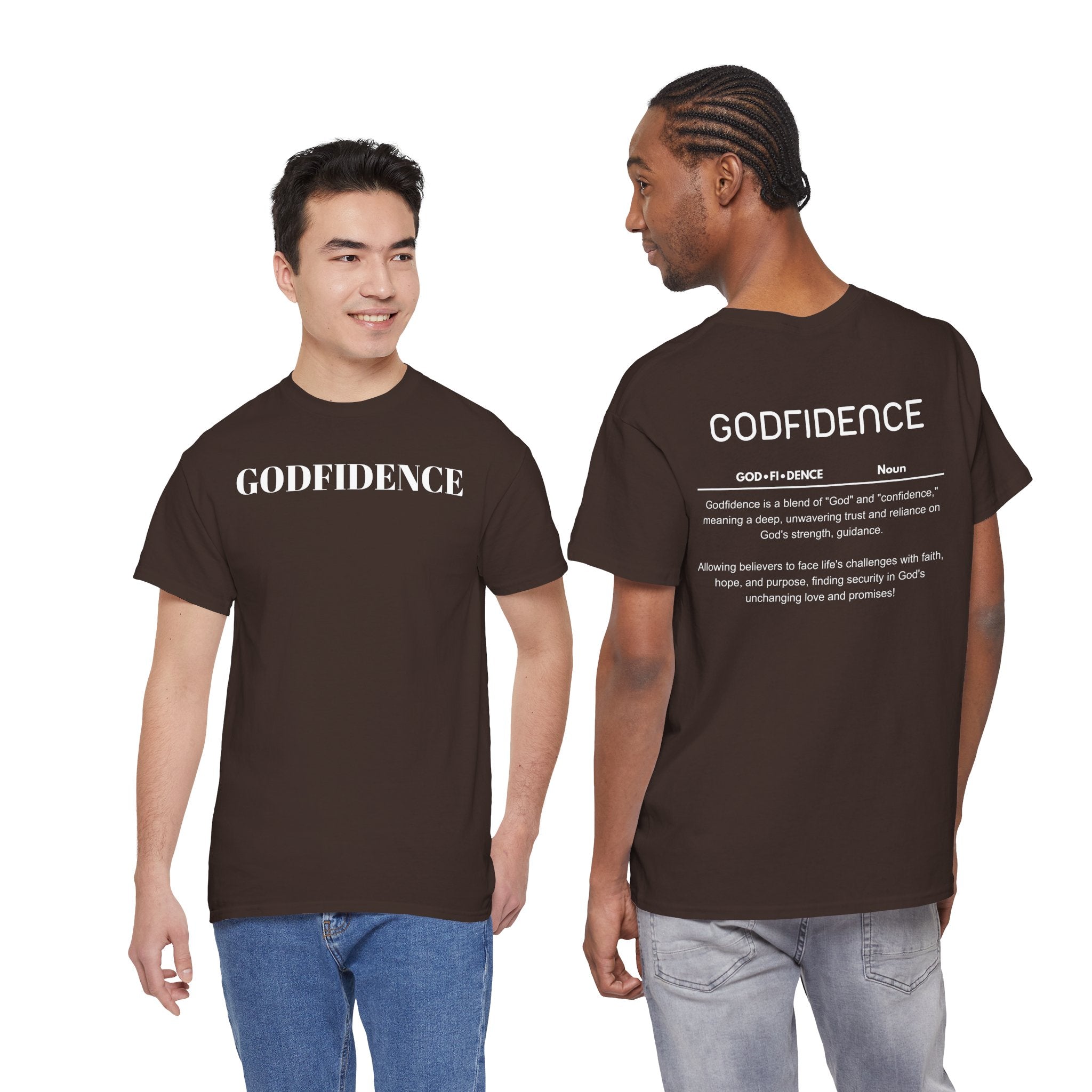 Godfidence definition tee | Christian faith shirt, faith-based typography