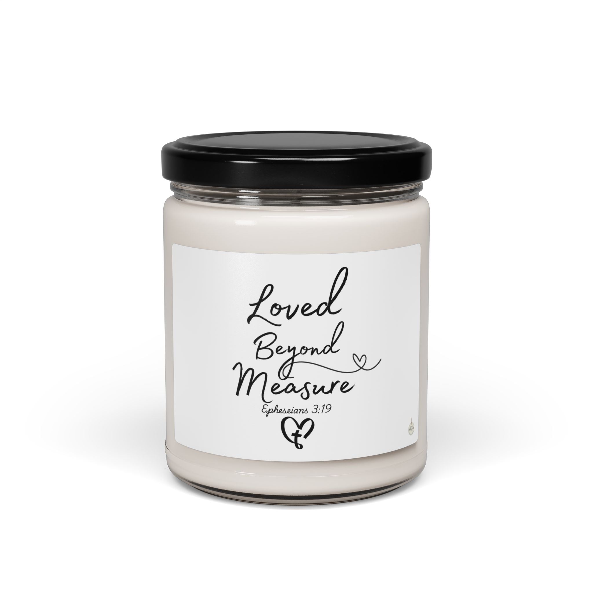 Loved Beyond Measure Candle | Soy Jar Candle with Scripture Label