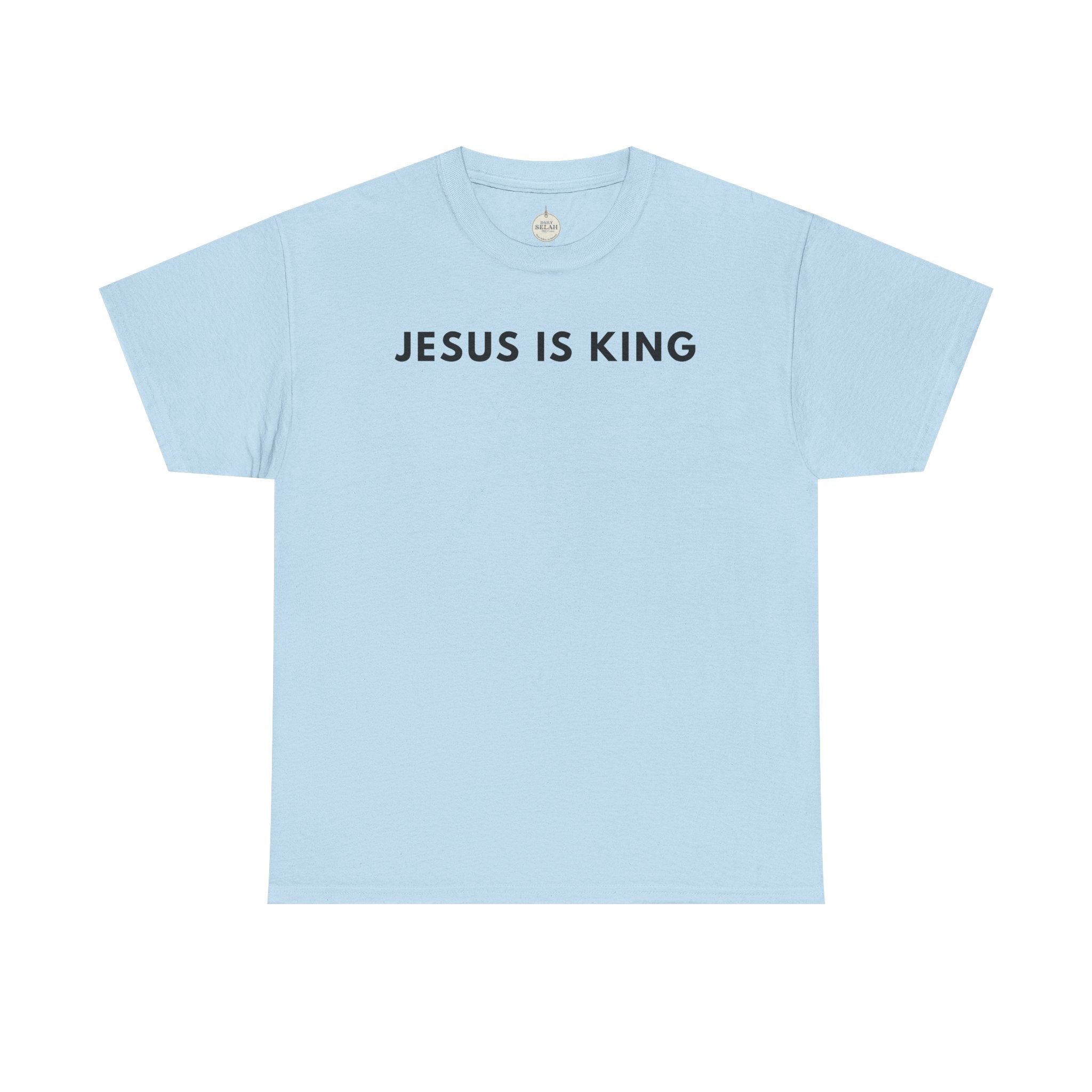 Jesus Is King Tee - Christian Faith White Cotton T-Shirt