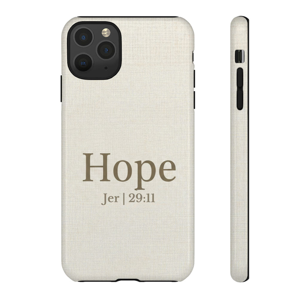 Hope (Jeremiah 29:11) Phone Case — Minimalist Christian Inspirational Cover
