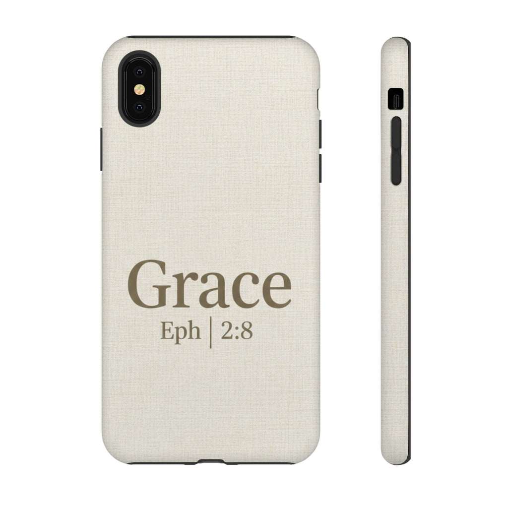 Grace (Ephesians 2:8) Phone Case — Minimalist Christian Inspirational Tough Case