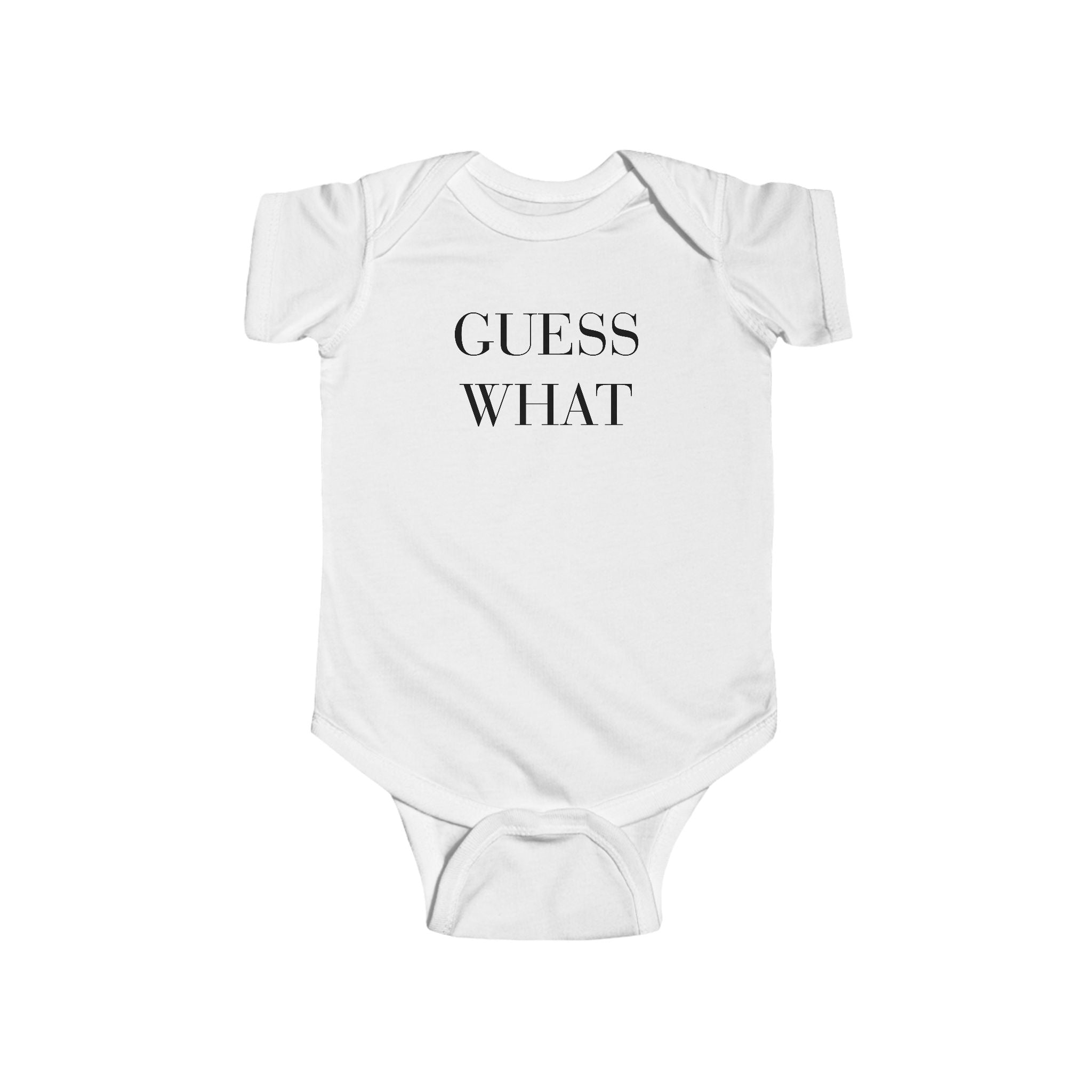 Funny Infant Bodysuit — "Guess What? Chicken Butt!" Baby Onesie