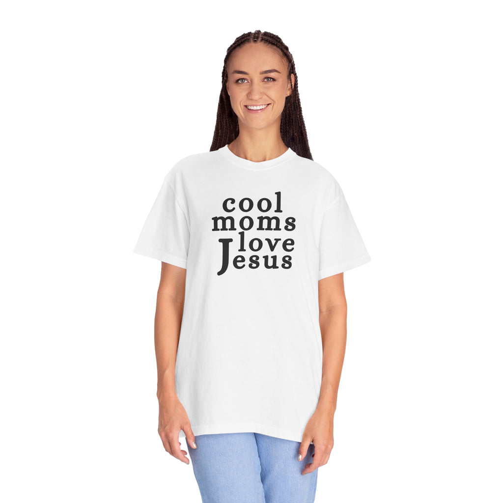 Christian Mom T-Shirt — "Cool Moms Love Jesus" Graphic Tee