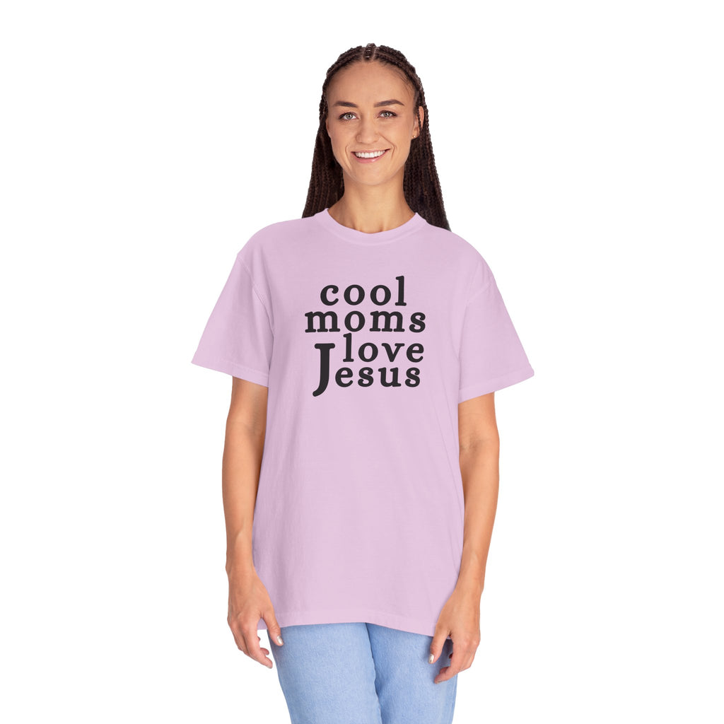 Christian Mom T-Shirt — "Cool Moms Love Jesus" Graphic Tee