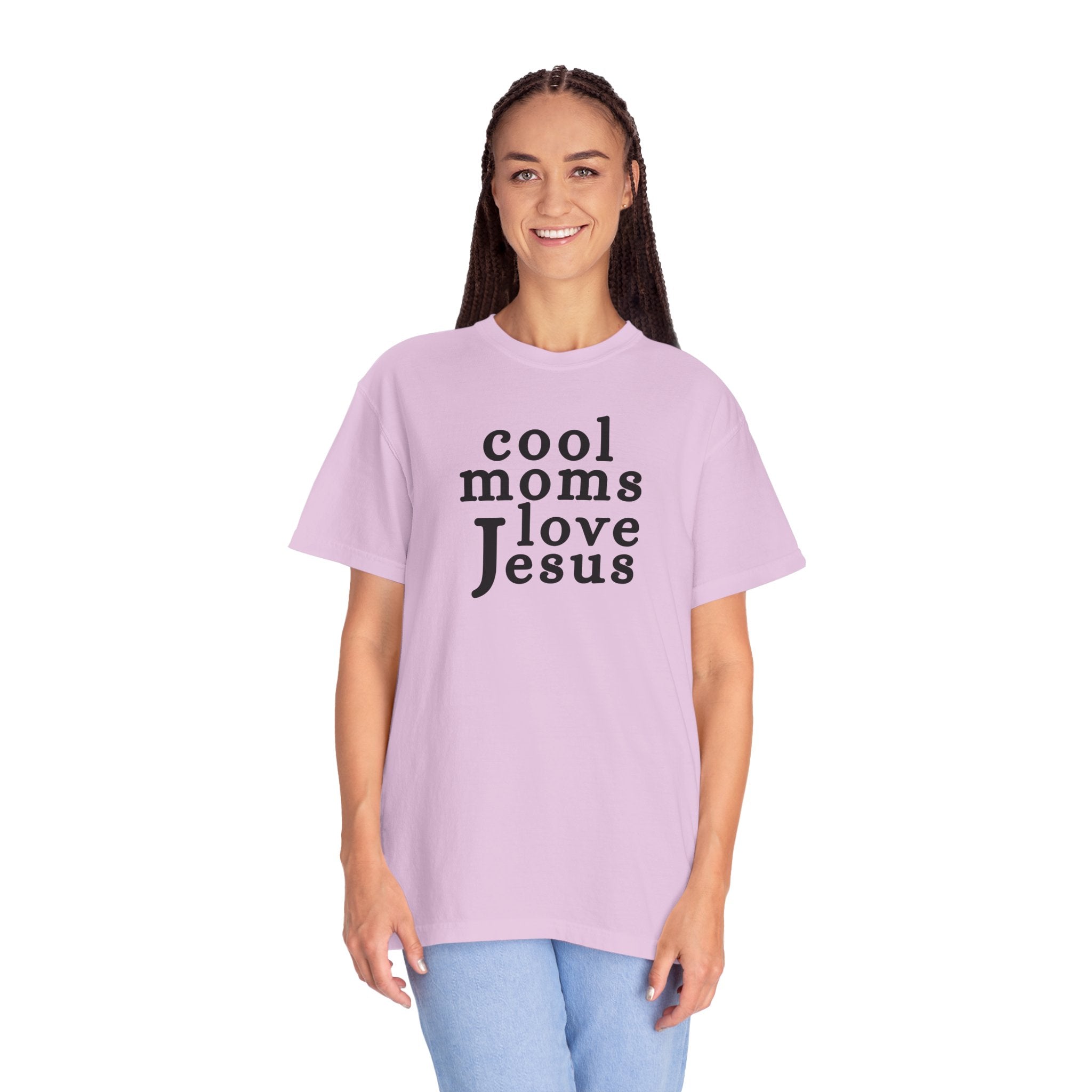 Christian Mom T-Shirt — "Cool Moms Love Jesus" Graphic Tee
