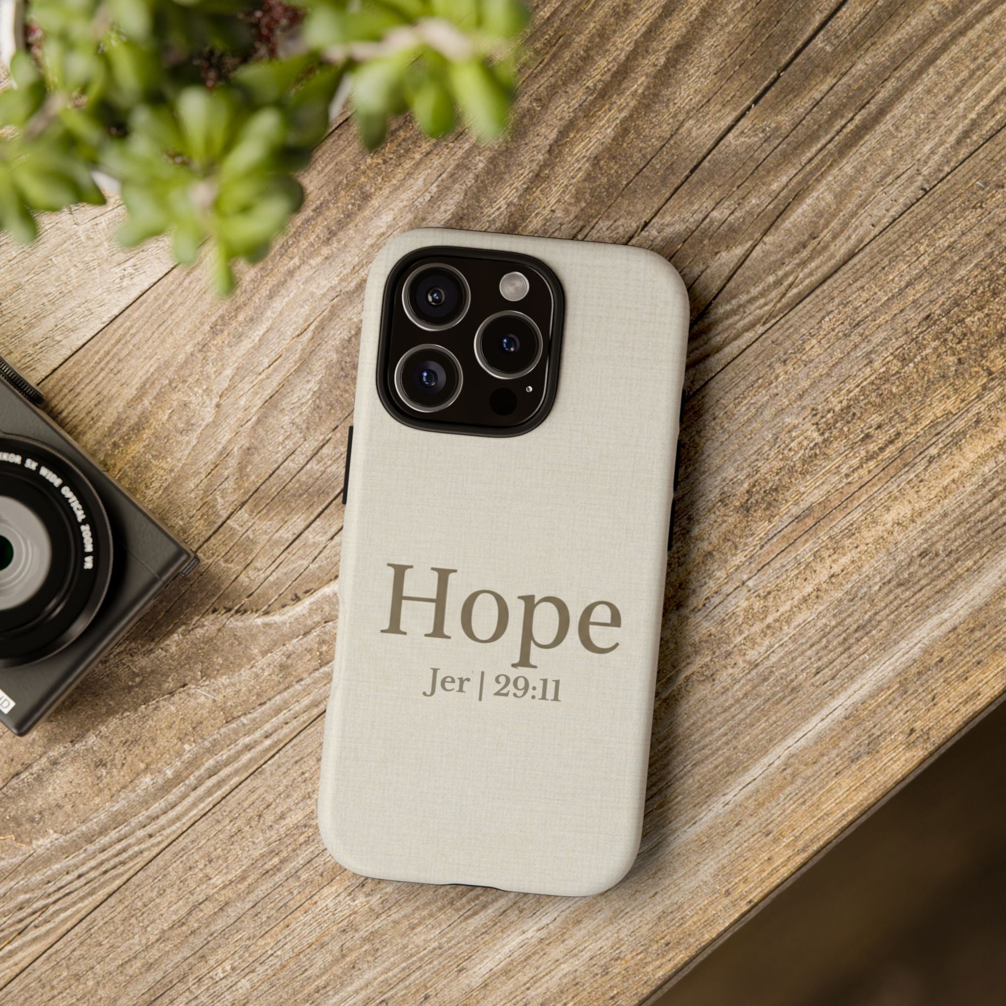 Hope (Jeremiah 29:11) Phone Case — Minimalist Christian Inspirational Cover