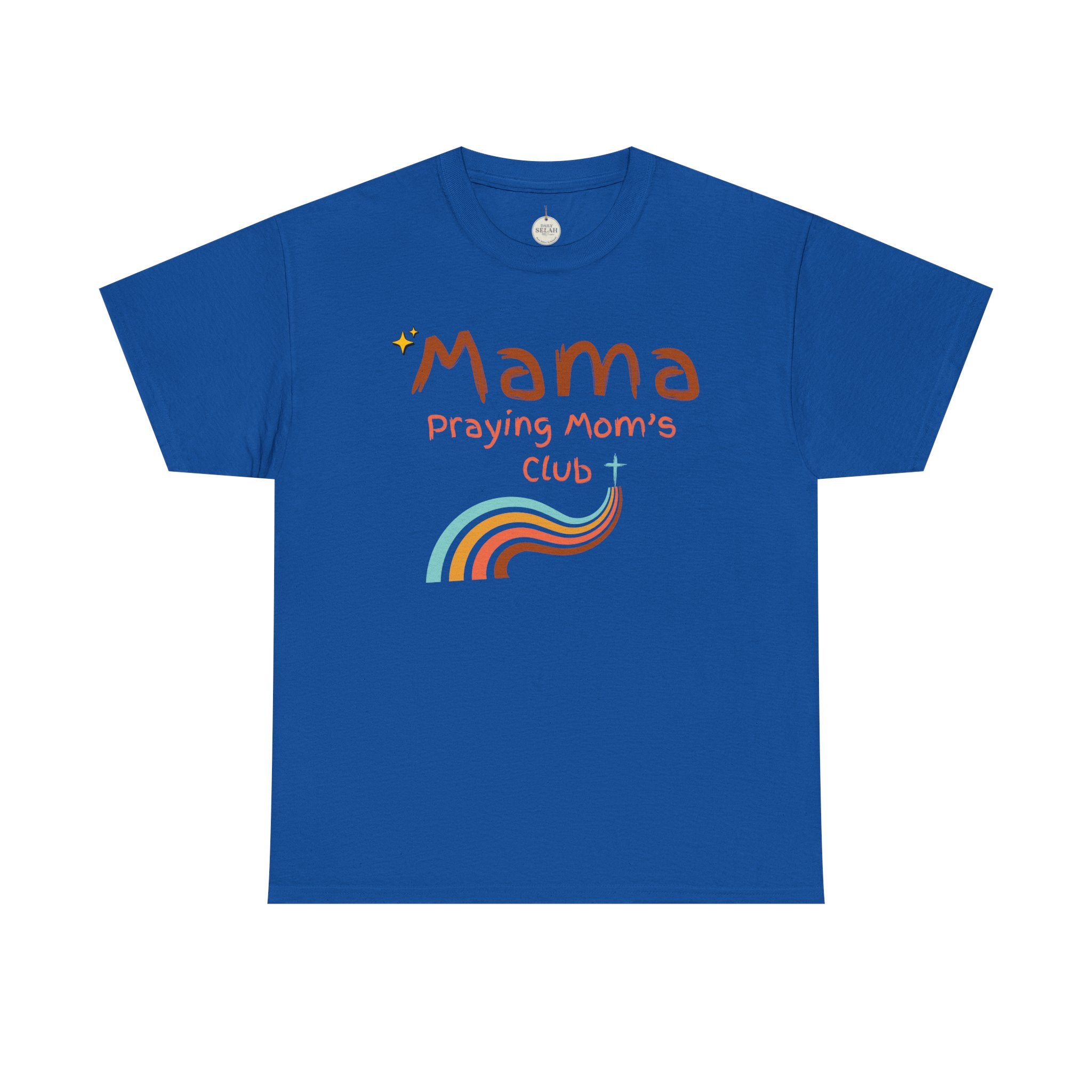 Mama Praying Mom's Club Tee — Inspirational Christian Mama T-Shirt with Rainbow - Mother's Day Gift