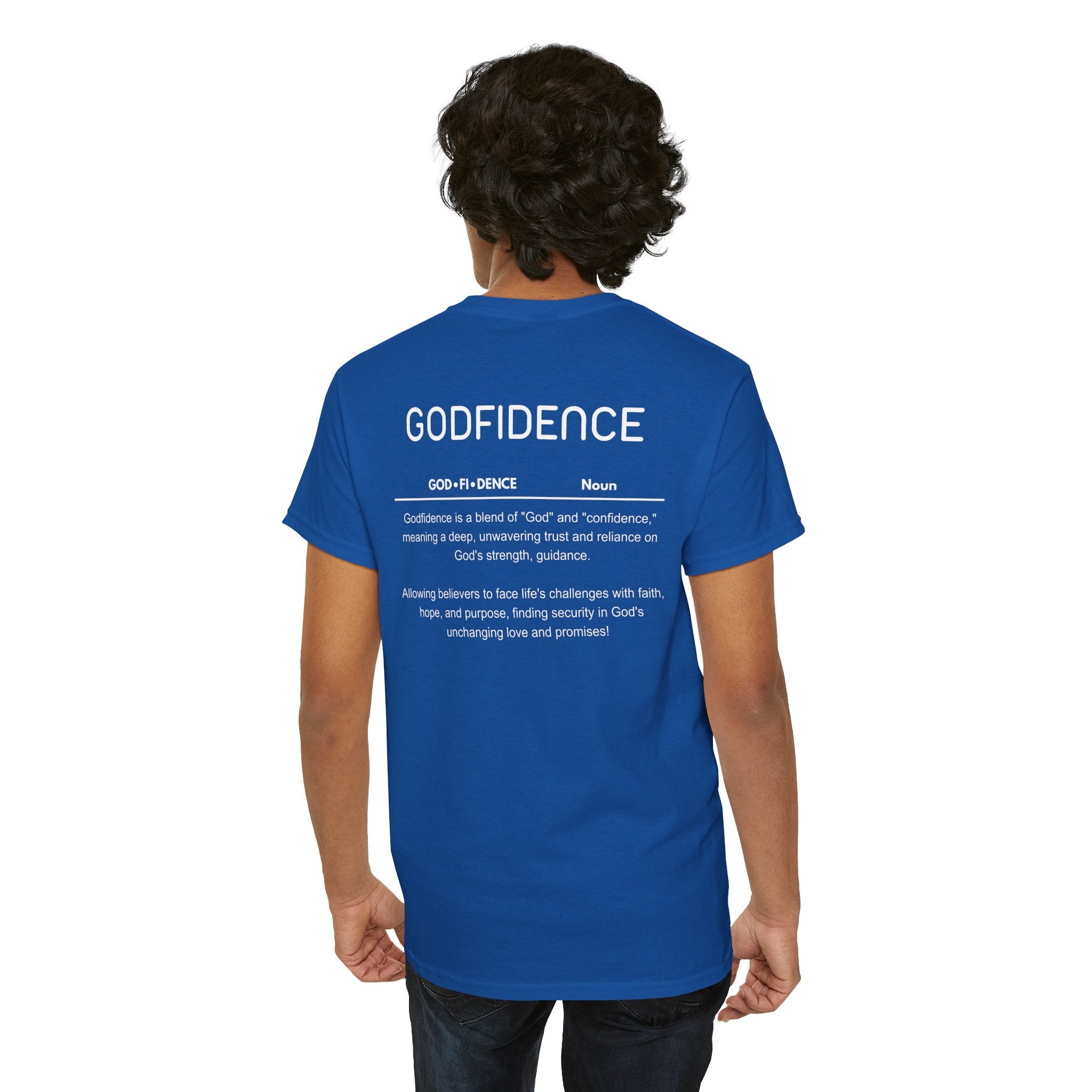 Godfidence definition tee | Christian faith shirt, faith-based typography