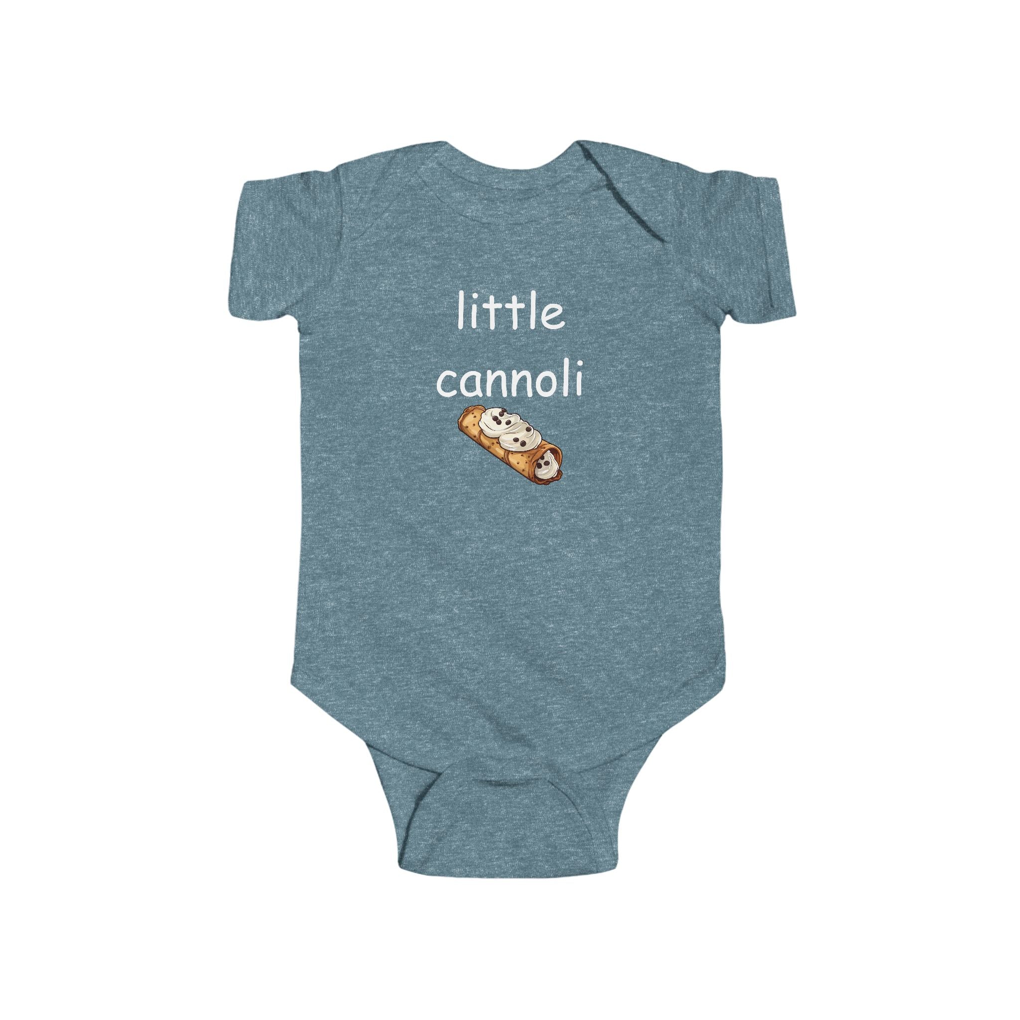 Infant Bodysuit - "Little Cannoli" Cute Italian Dessert Baby Onesie