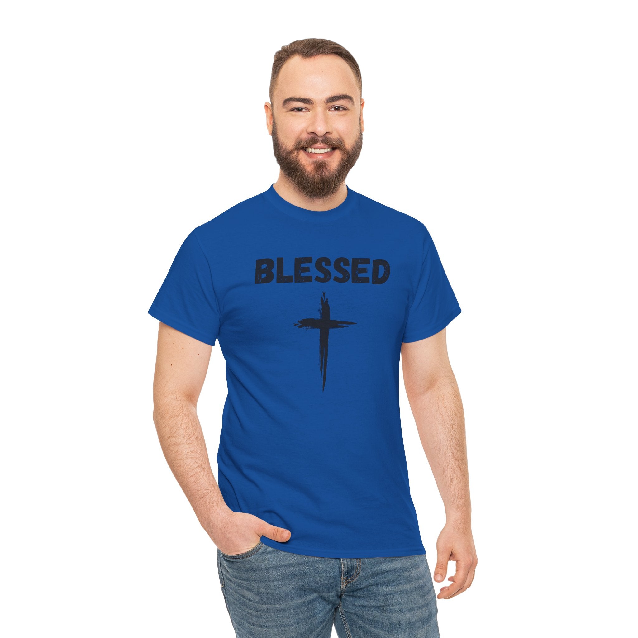 Blessed Cross T-Shirt — Christian Faith Tee