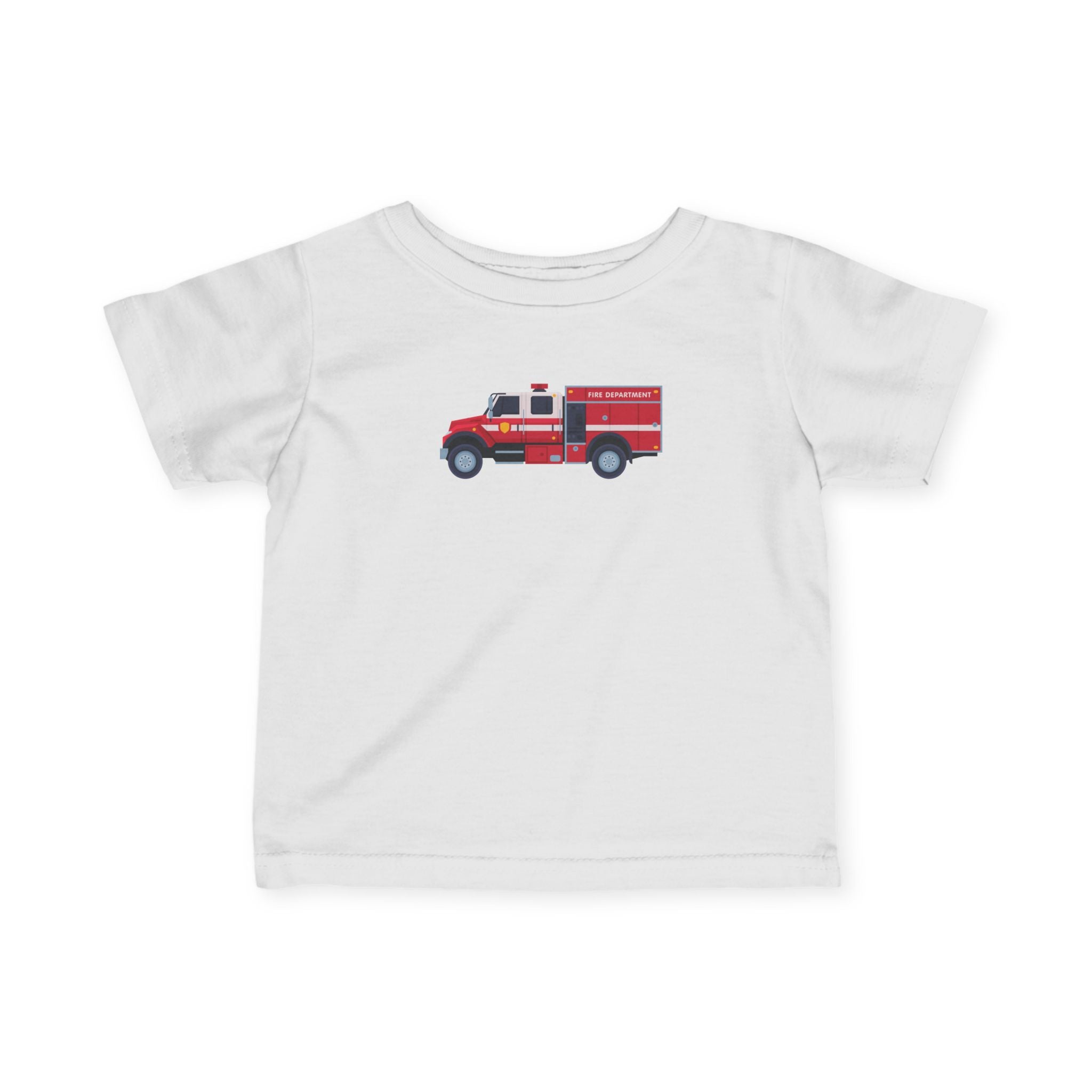 Infant Tee — Cute Red Fire Truck Baby T‑Shirt