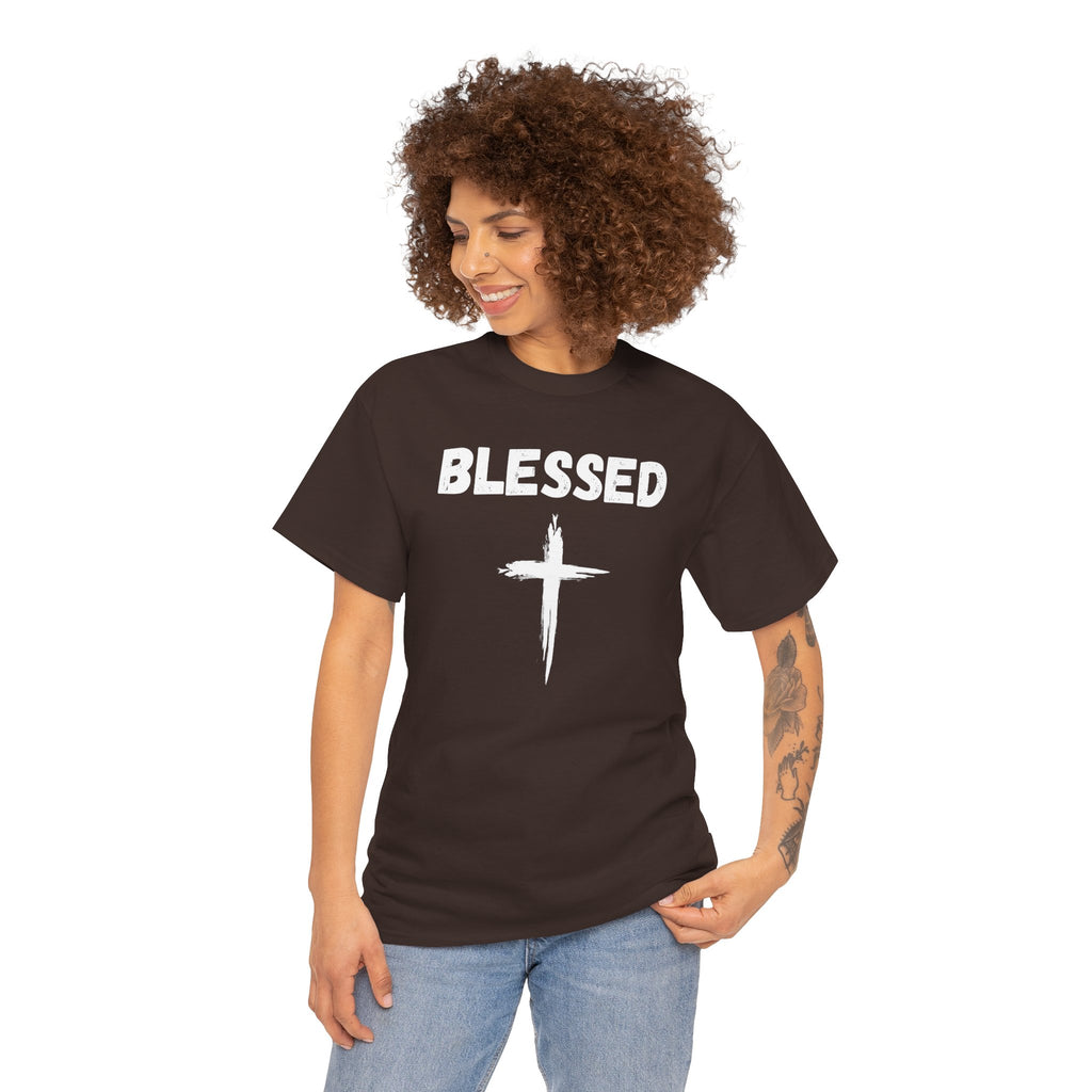 Blessed Cross T-Shirt — Christian Faith Tee