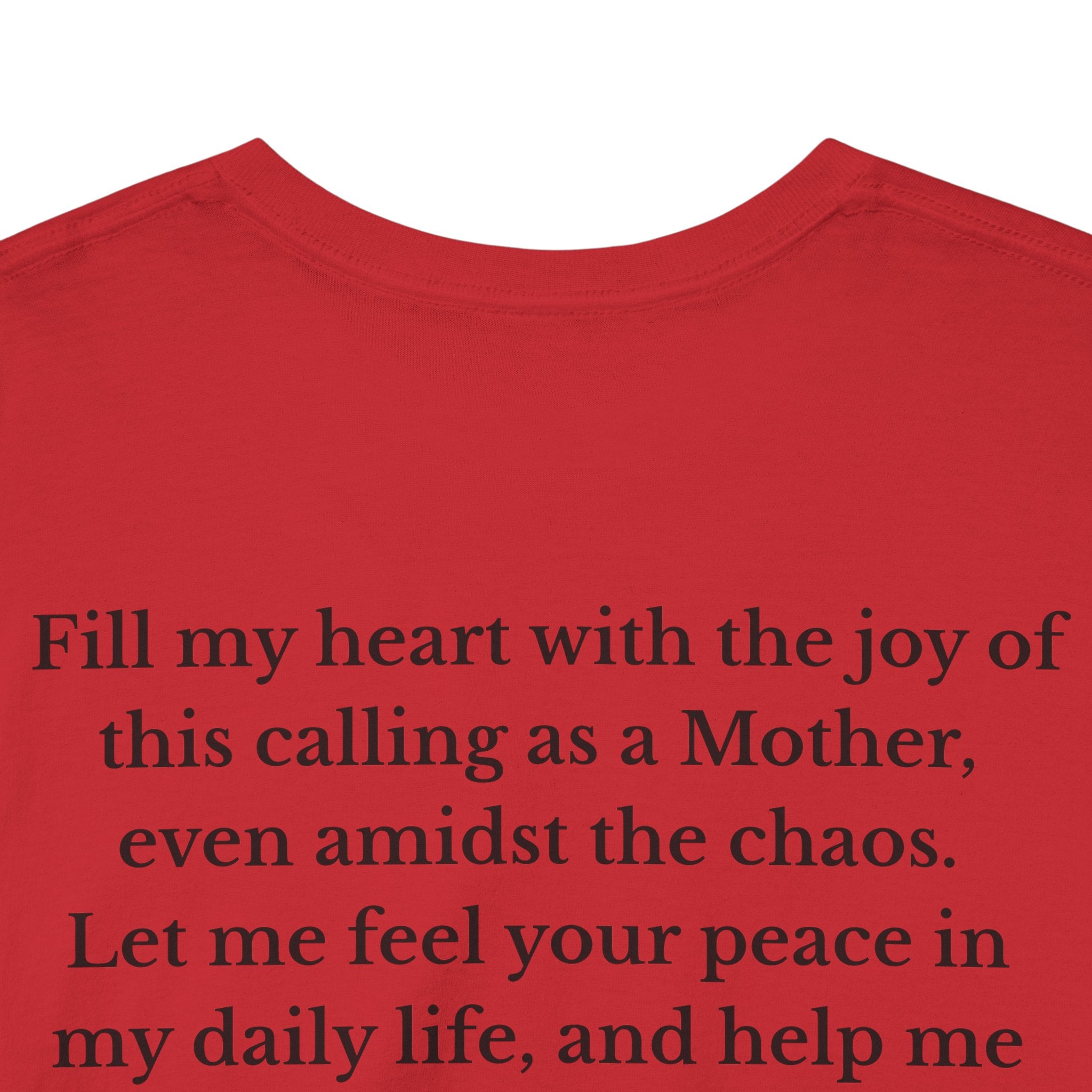 Mama Prayer T-Shirt — Front and Back Design Inspirational Christian Mom Tee with Back Prayer Quote - Mother's Day Gift