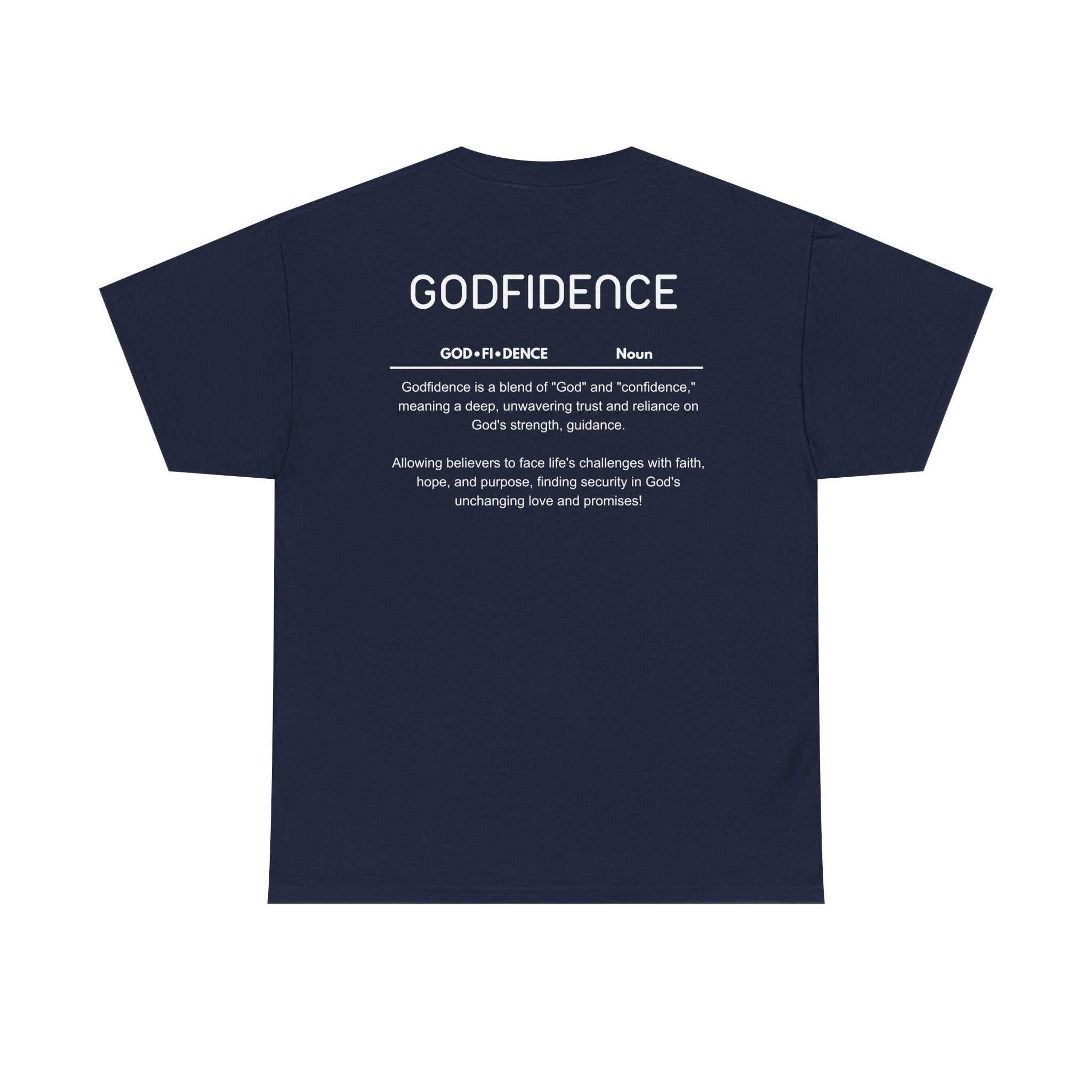 Godfidence definition tee | Christian faith shirt, faith-based typography