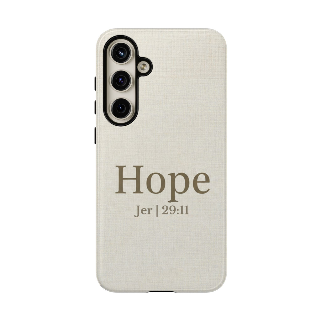 Hope (Jeremiah 29:11) Phone Case — Minimalist Christian Inspirational Cover