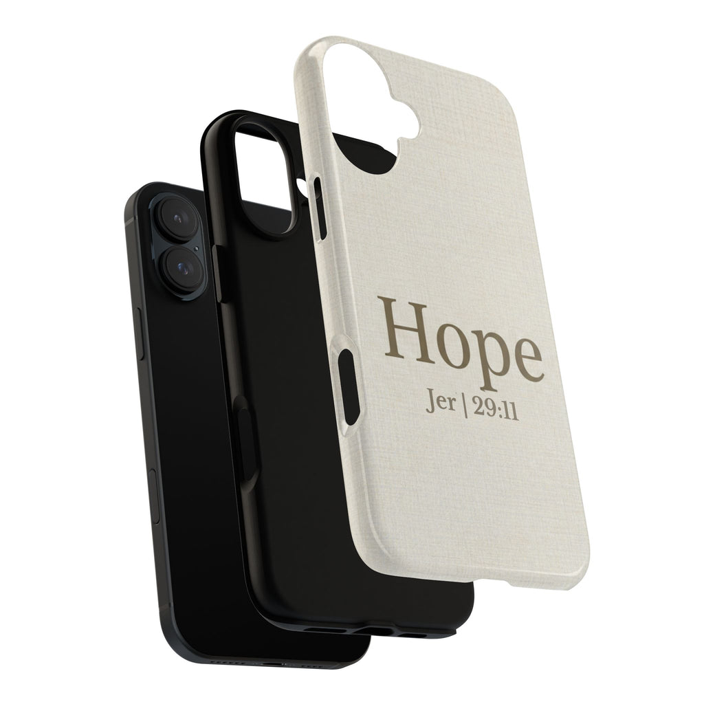 Hope (Jeremiah 29:11) Phone Case — Minimalist Christian Inspirational Cover
